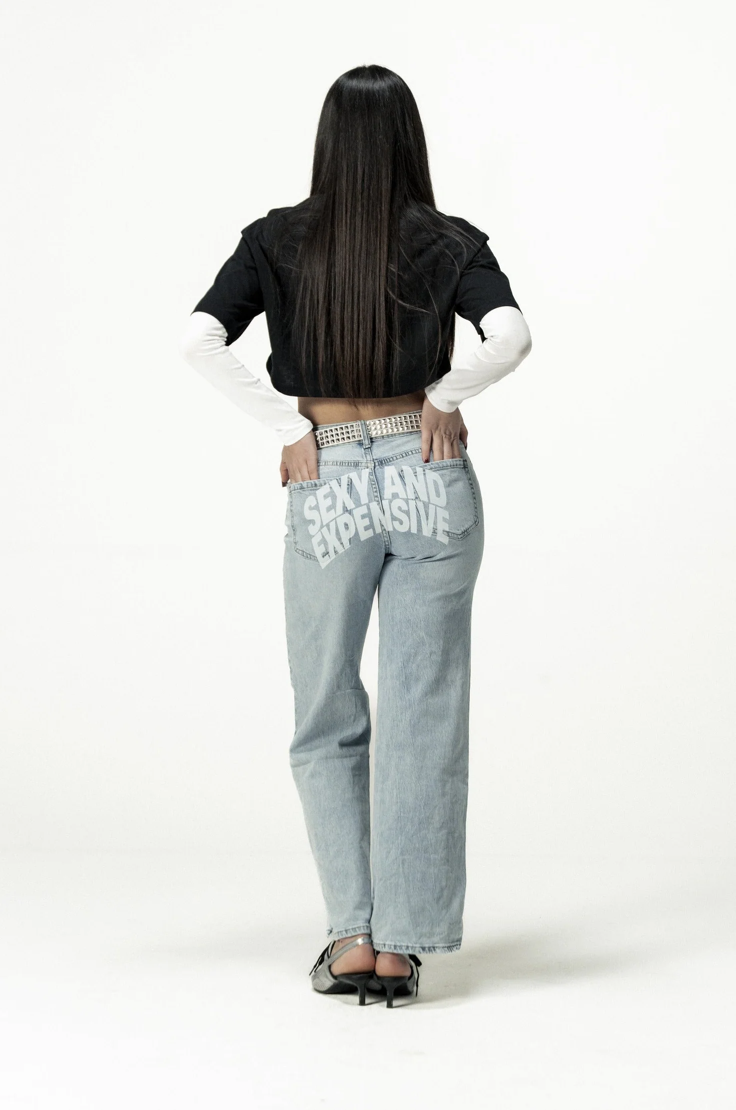 Crop Tee "DIVA" University Black - Image 10