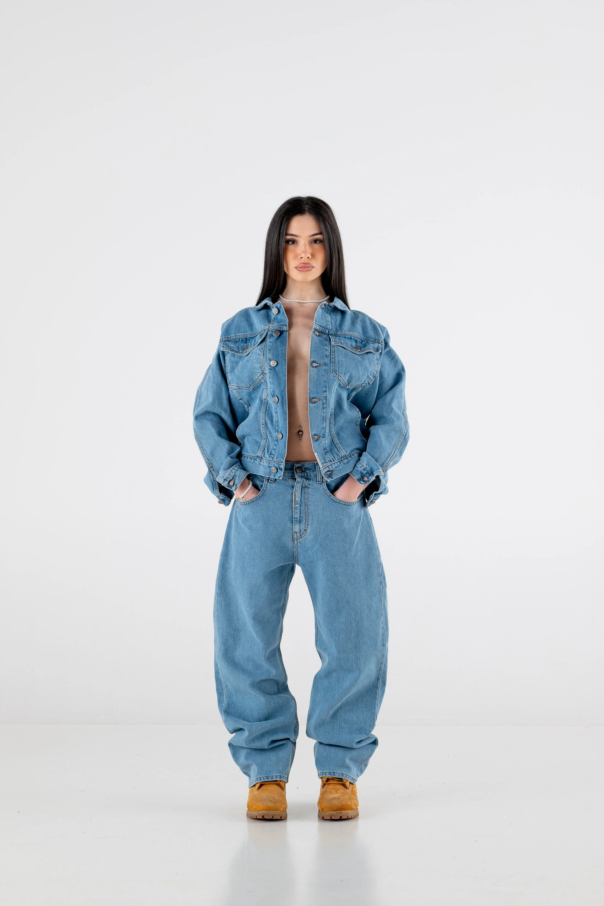 Denim Jacket “RESORT” Light Blue - Image 12