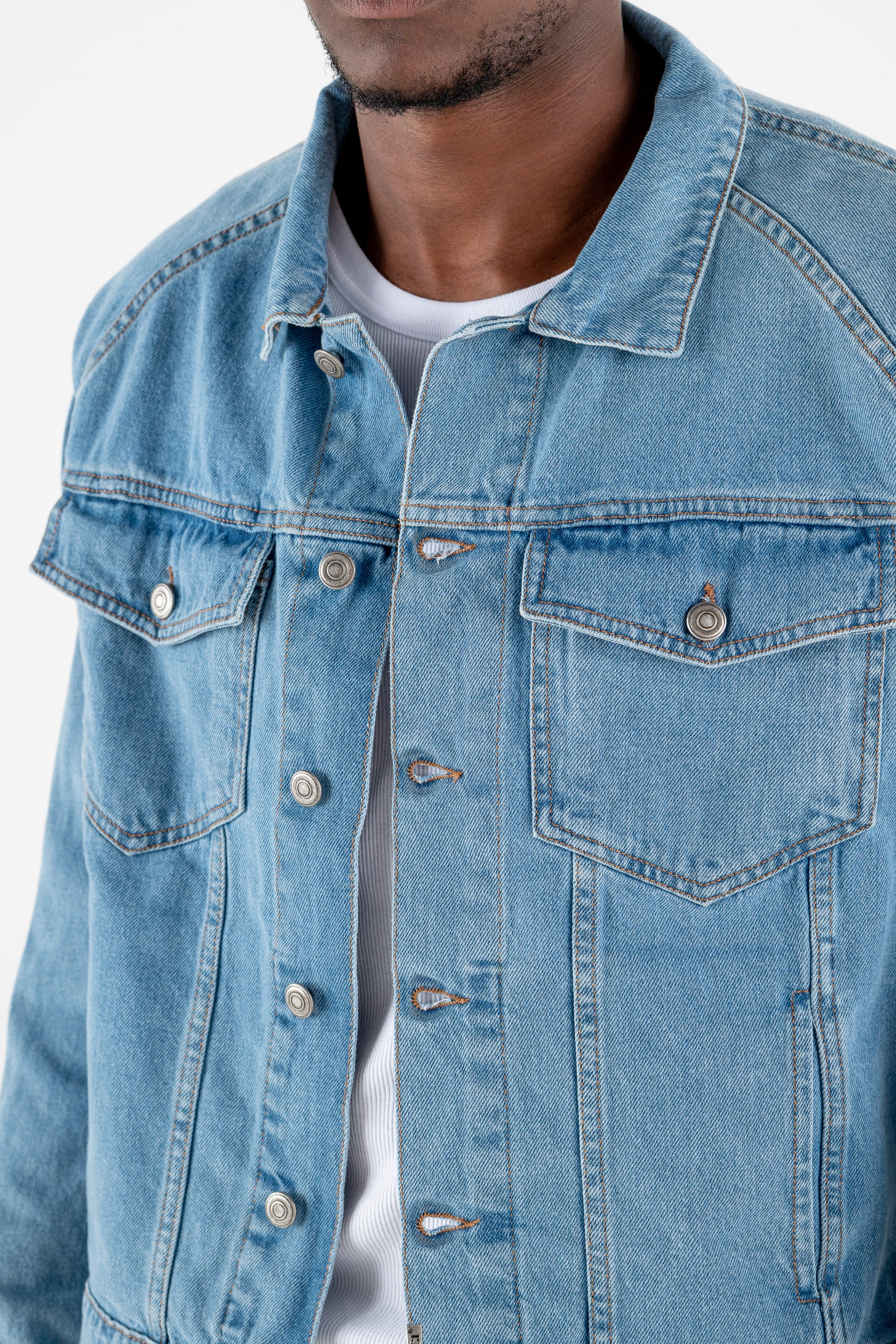 Denim Jacket “RESORT” Light Blue - Image 15