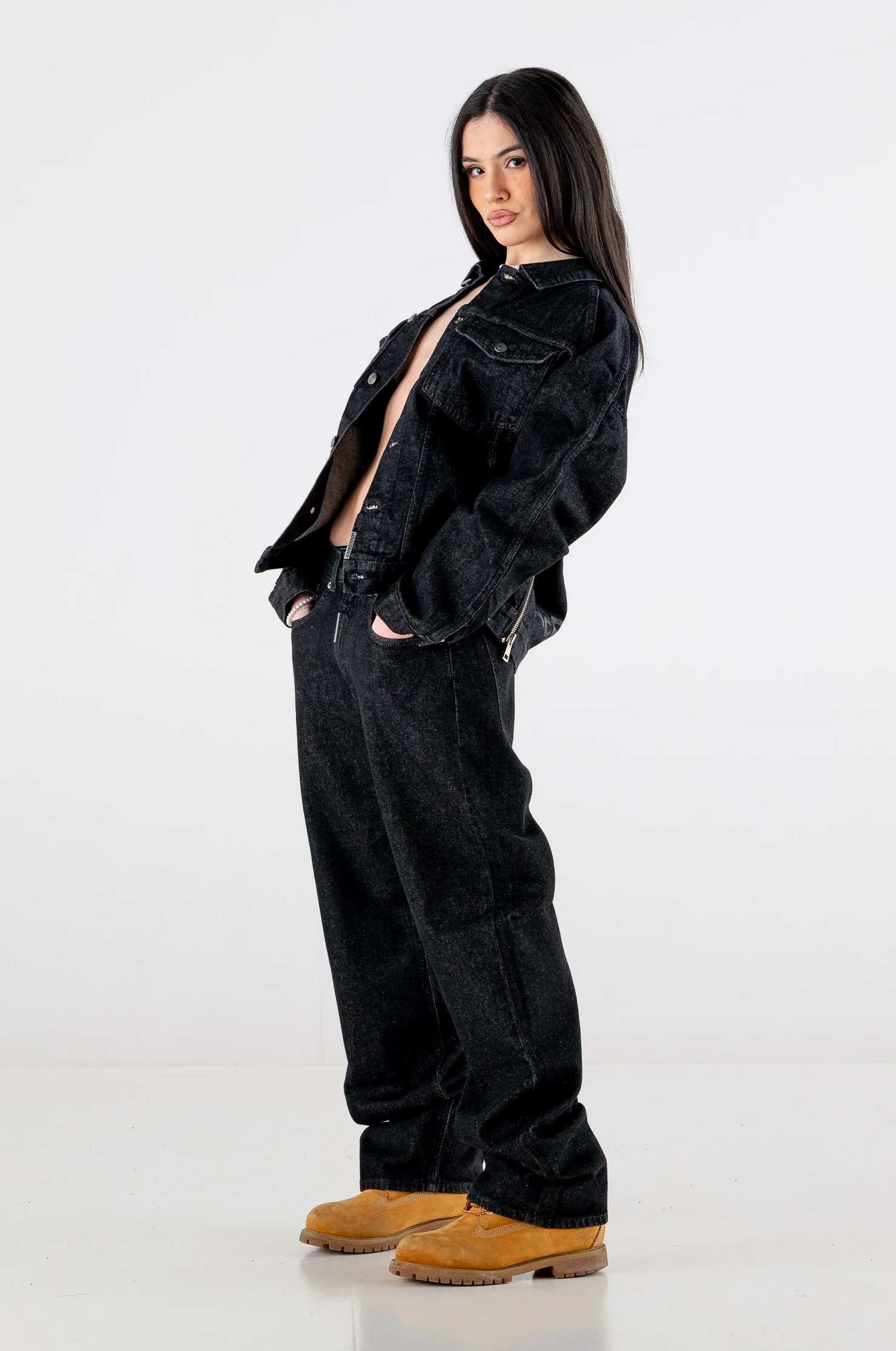 Denim Pants Bigall “RESORT” Black - Image 11