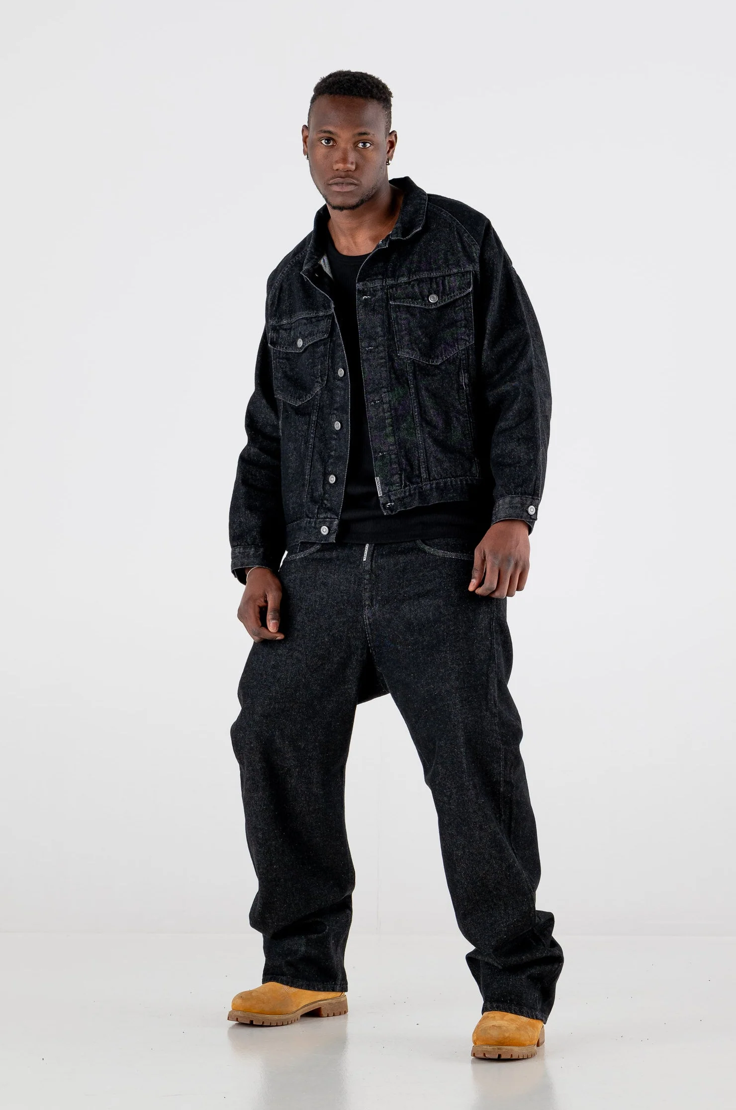Denim Pants Bigall “RESORT” Black - Image 6