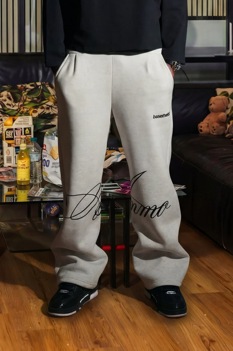 Fleece Pants "AMMO" CHI'T'SAP AshGrey/ScriptBlack - Image 4
