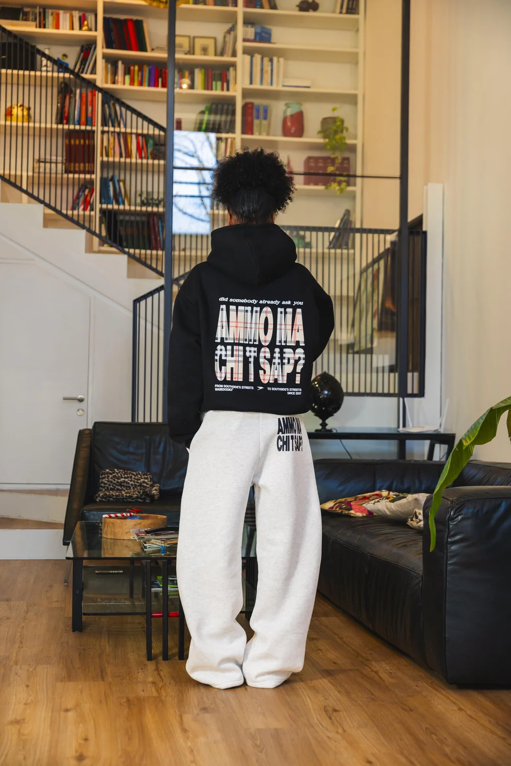 Fleece Pants "AMMO" CHI'T'SAP AshGrey/ScriptBlack - Image 8