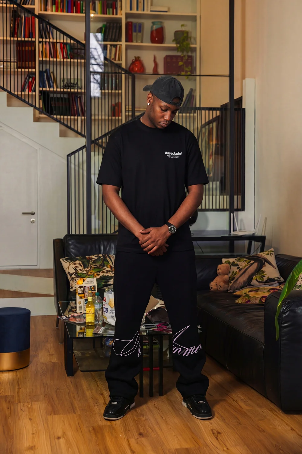 Fleece Pants "AMMO" CHI'T'SAP Black/ScriptPink - Image 9