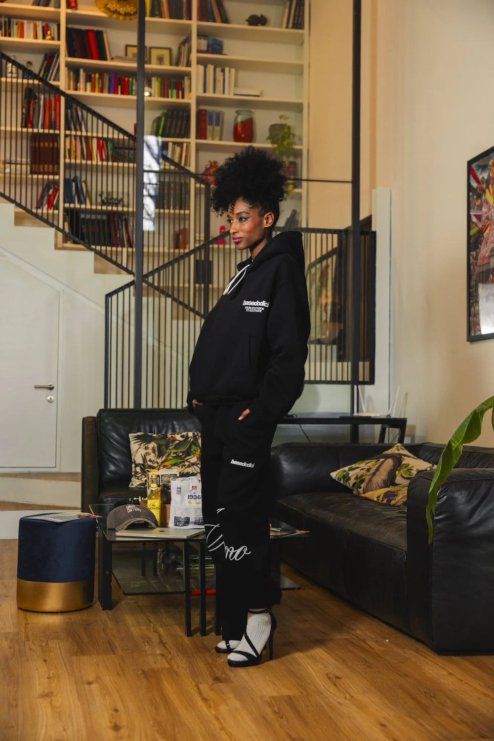 Fleece Pants "AMMO" CHI'T'SAP Black/ScriptWhite - Image 10