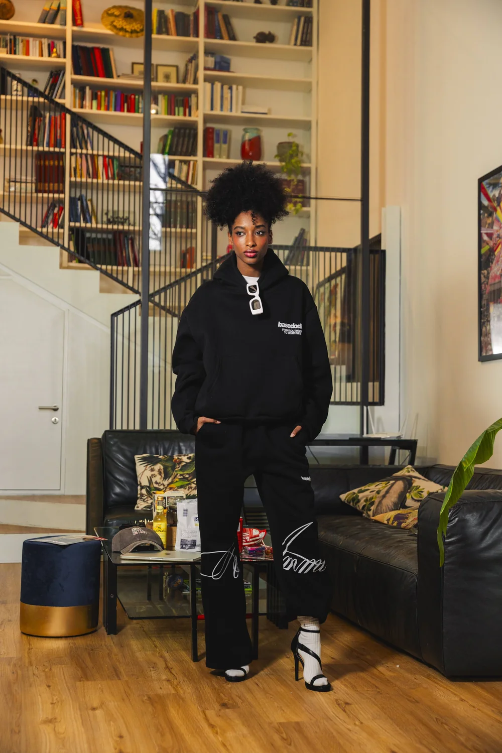 Fleece Pants "AMMO" CHI'T'SAP Black/ScriptWhite - Image 7