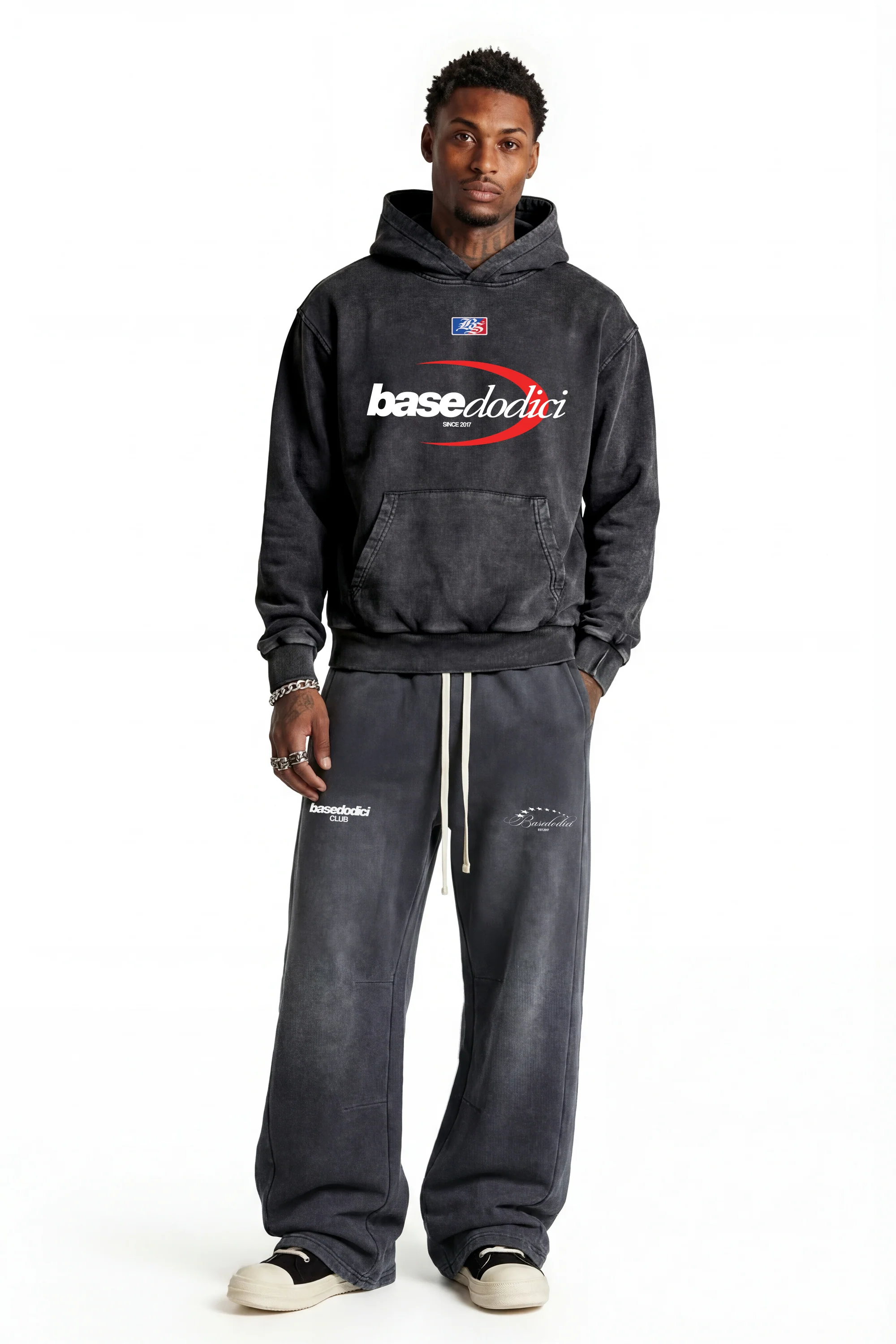 Fleece Pants "FOR DREAMERS" Dark Grey - Image 5