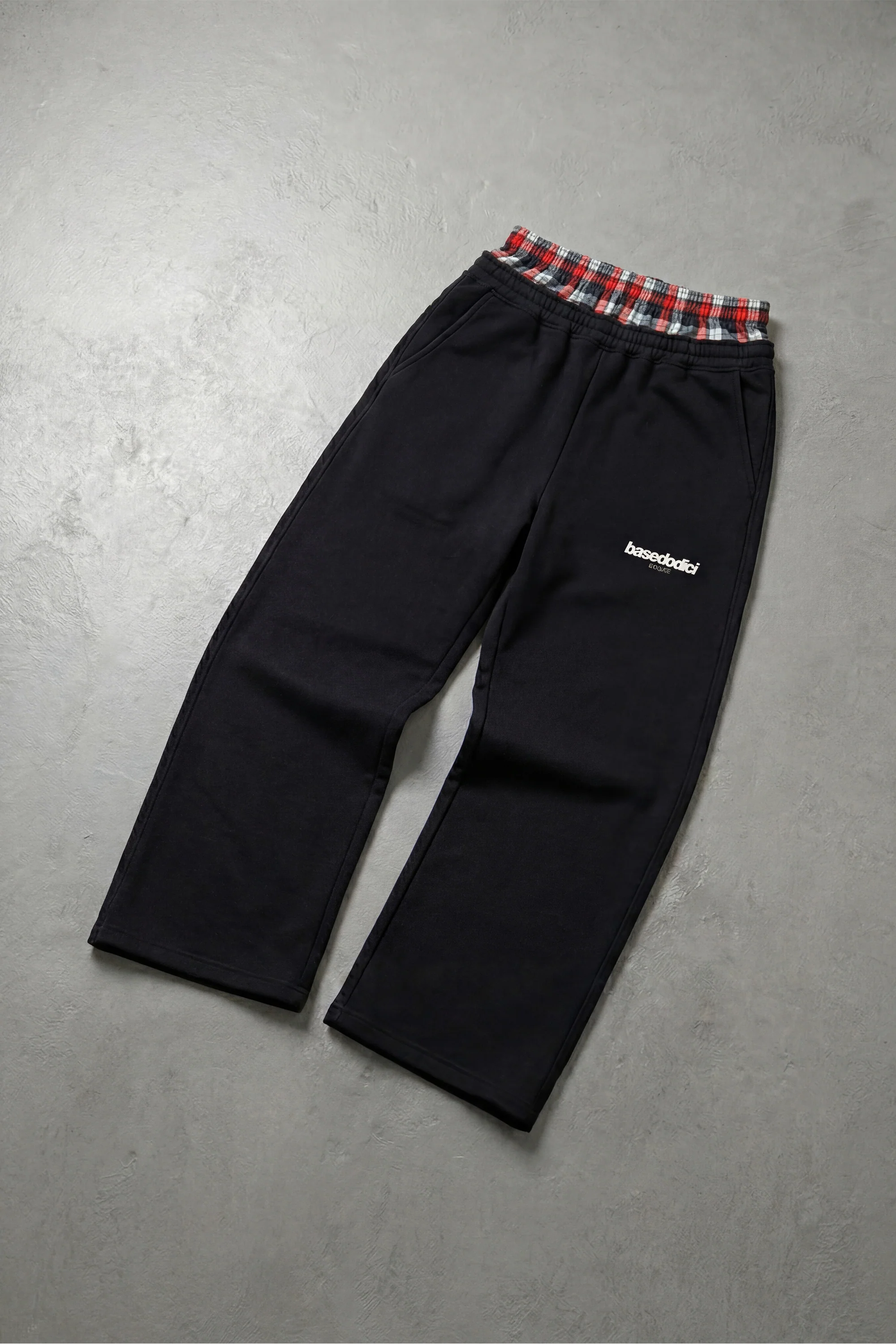 Fleece Pants "FOR DREAMERS" DoubleLayer Logo Black/Red