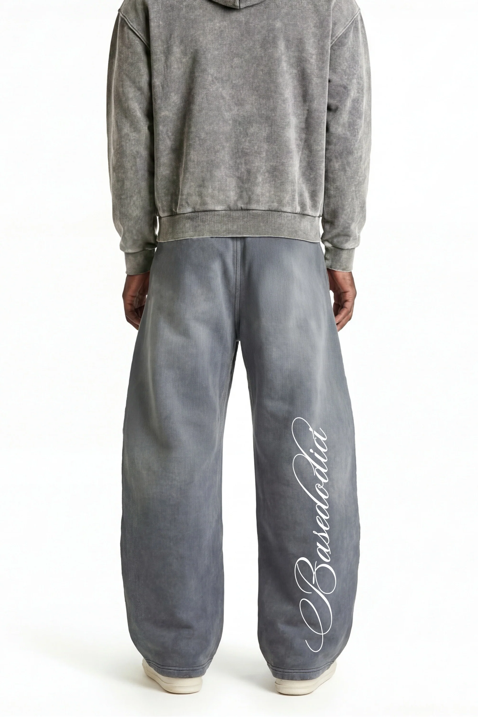Fleece Pants "FOR DREAMERS" Light Grey - Image 3