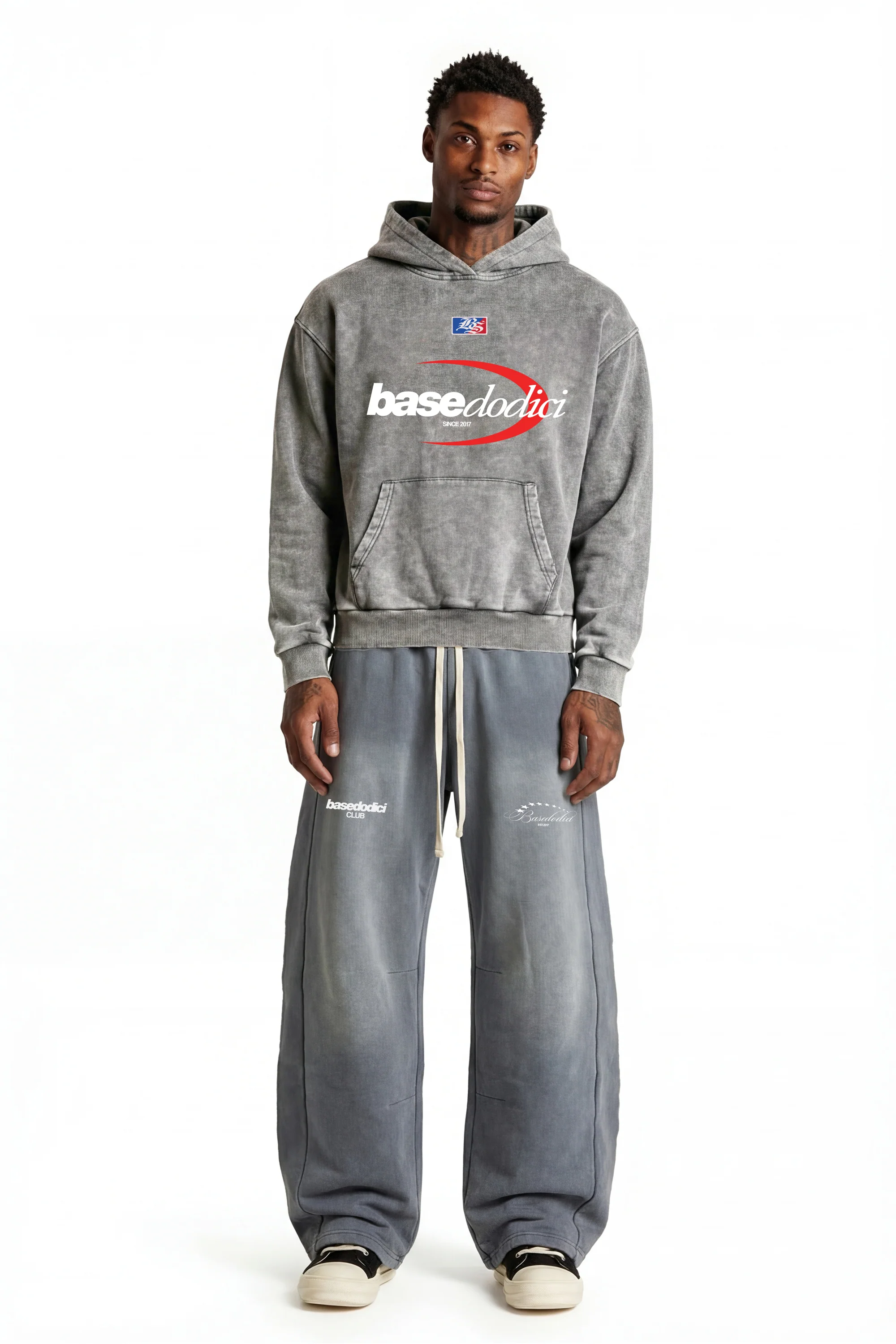 Fleece Pants "FOR DREAMERS" Light Grey - Image 5