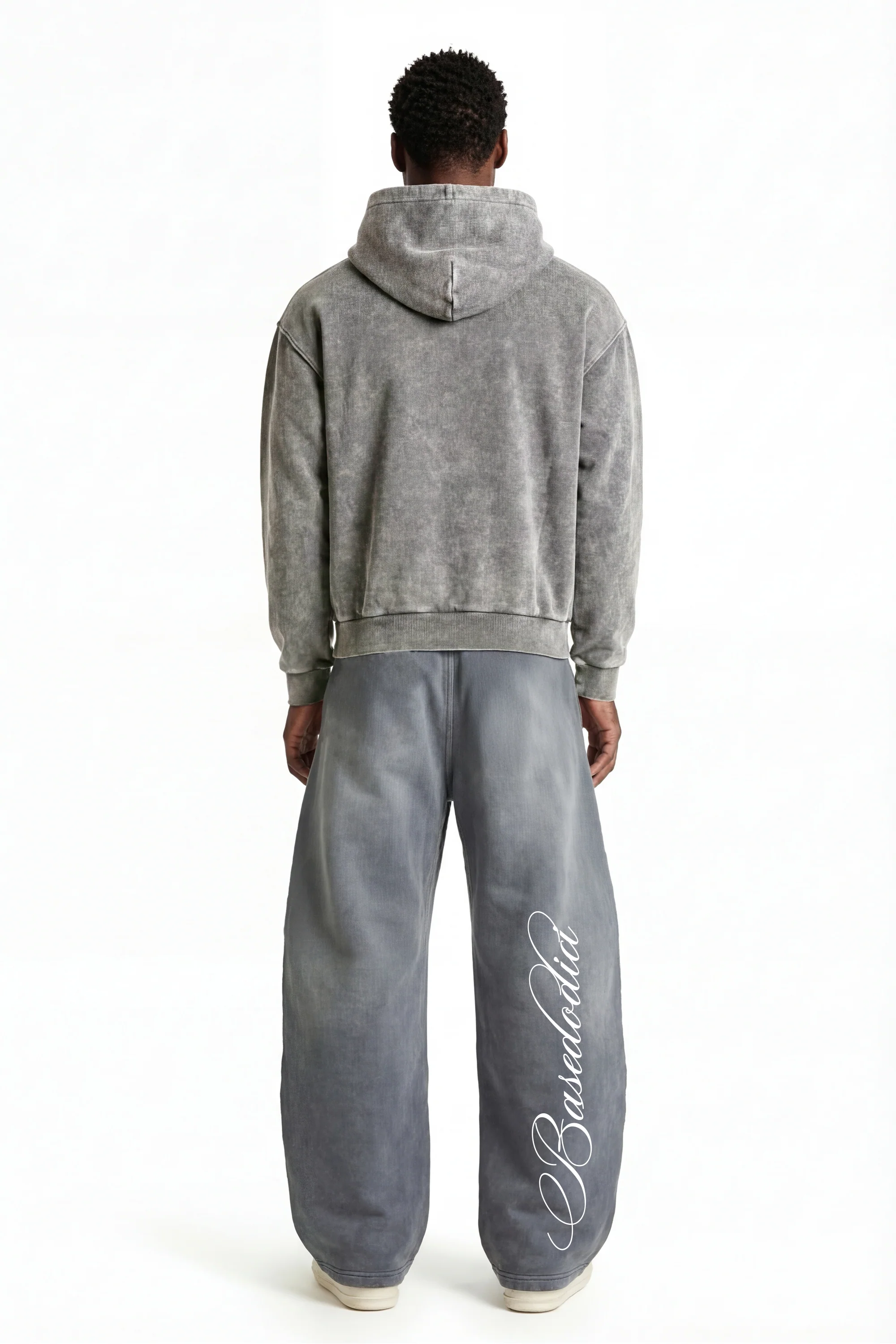Fleece Pants "FOR DREAMERS" Light Grey - Image 6