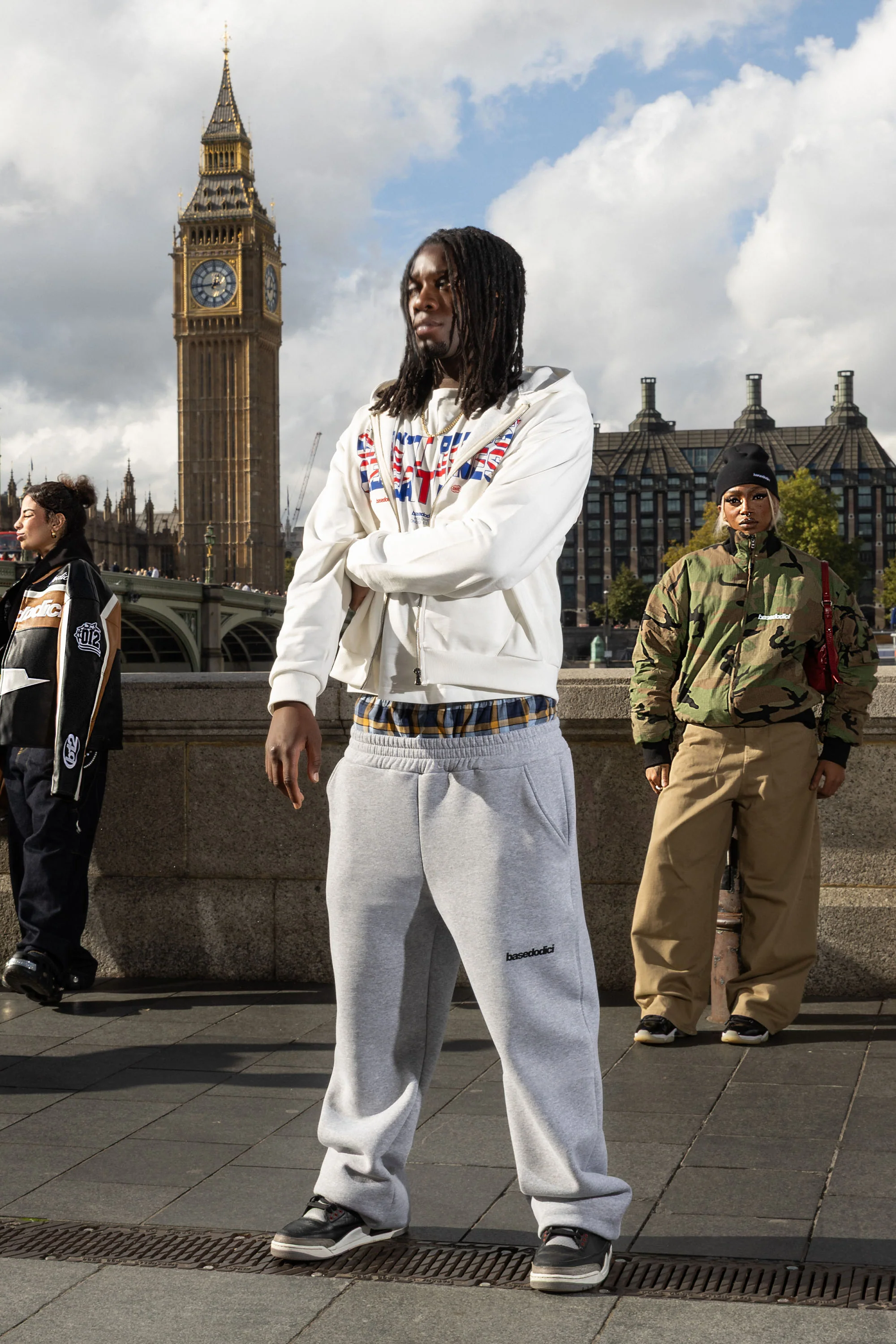 Fleece Pants "RUDEBOY LDN" DoubleLayer AshGrey - Image 5