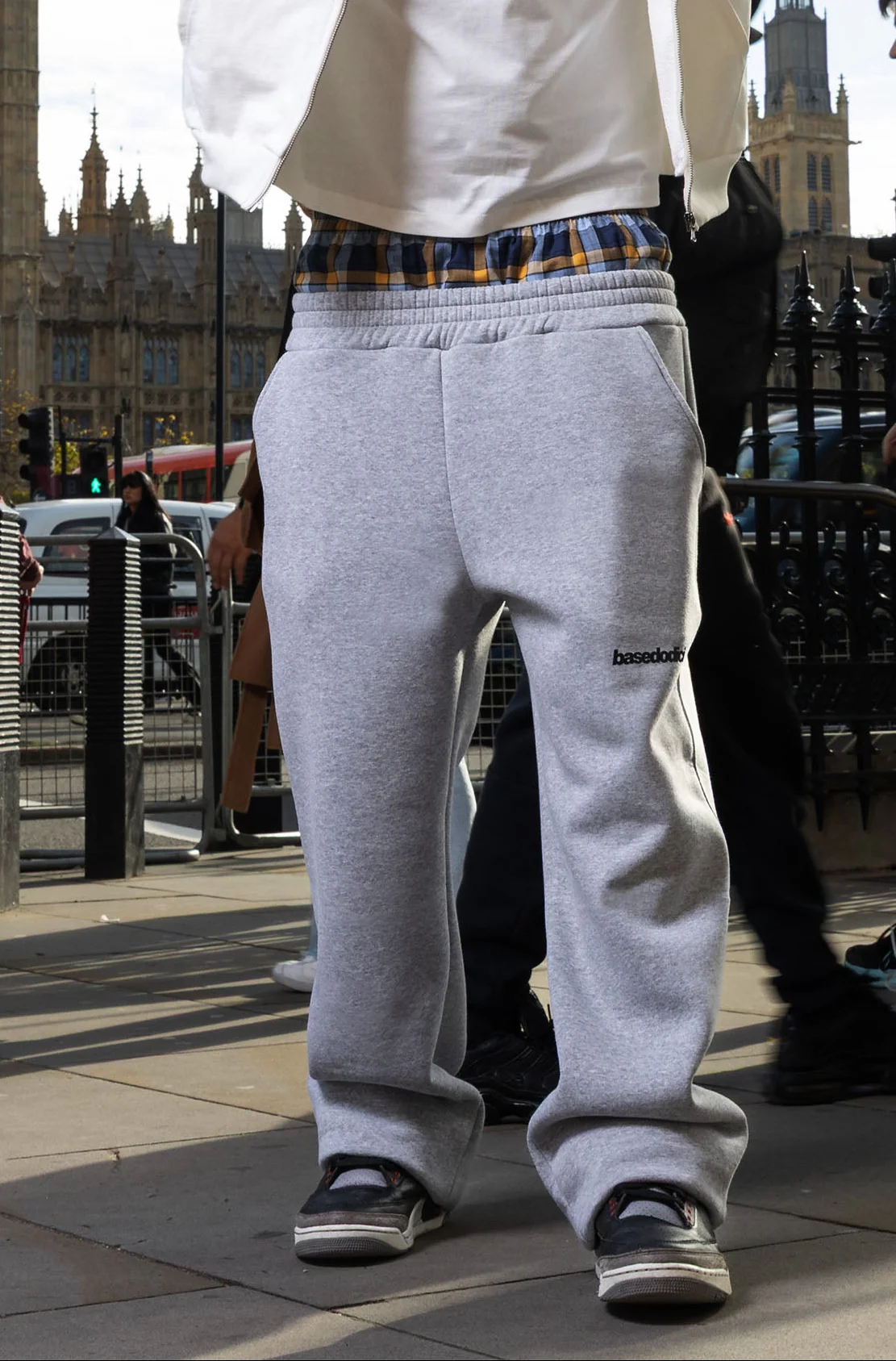 Fleece Pants "RUDEBOY LDN" DoubleLayer AshGrey - Image 6