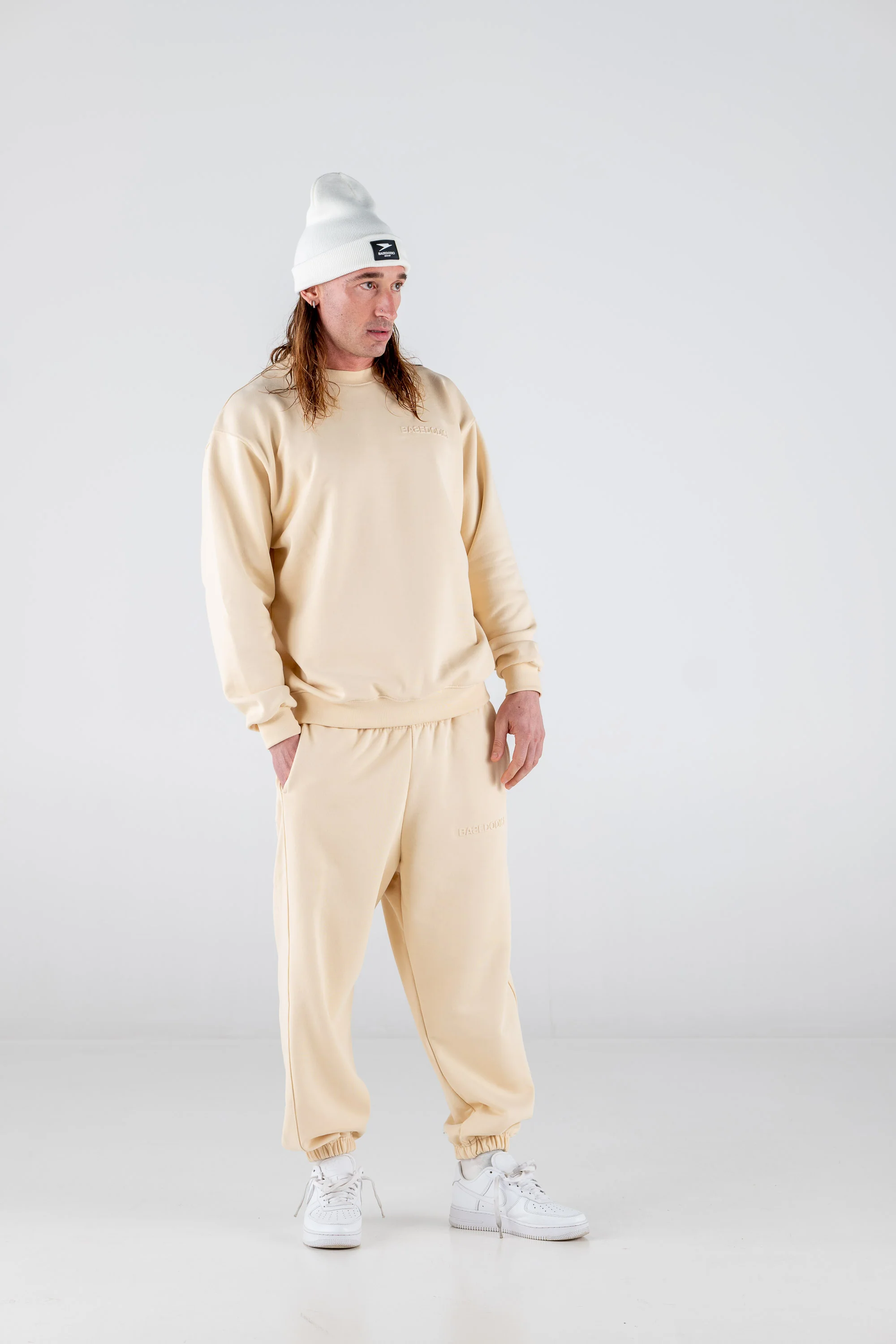 Fleece Pants "ULTRABASIC" Cream - Image 4