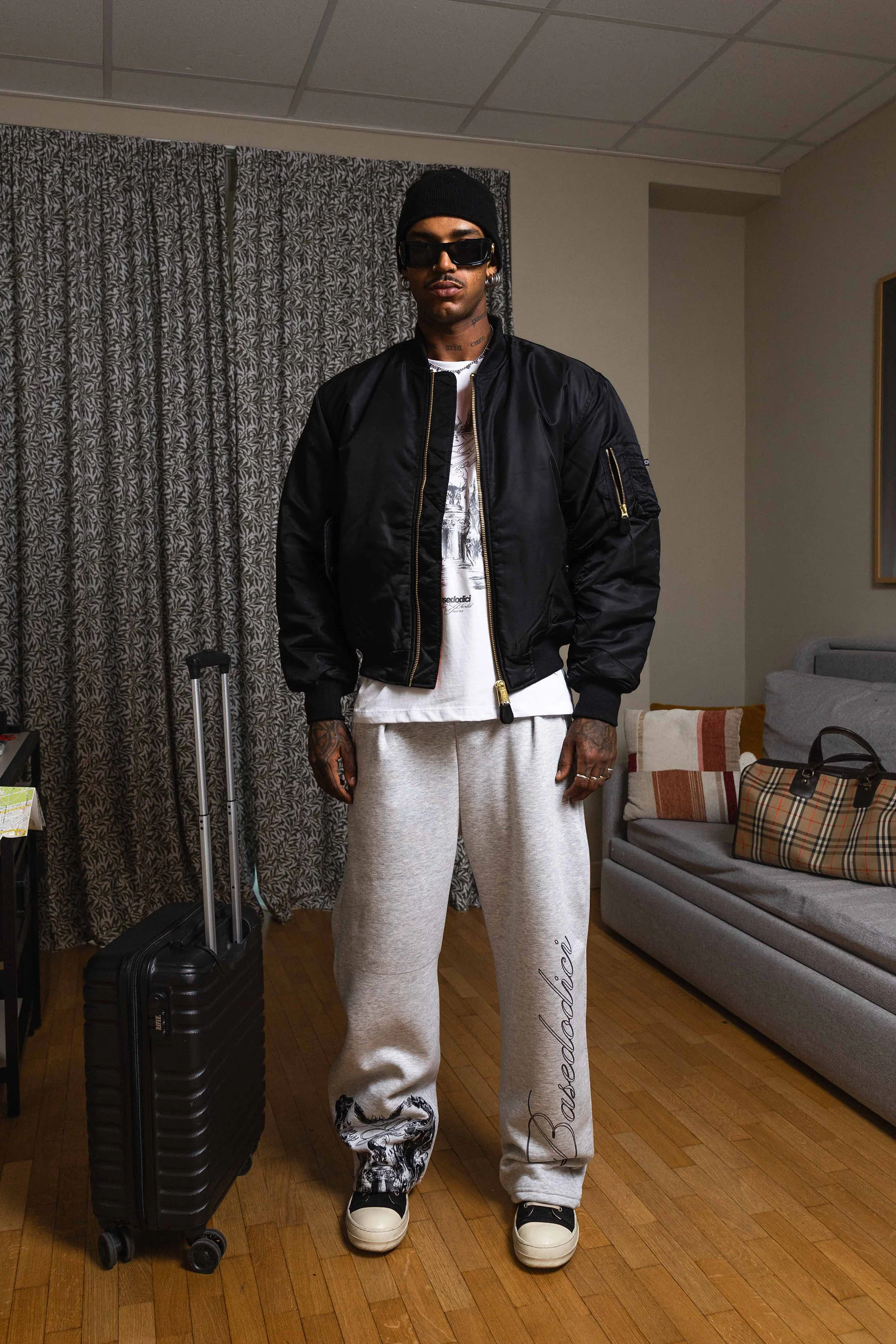 Fleece Pants "WORLD TOUR" Scarface AshGrey - Image 7