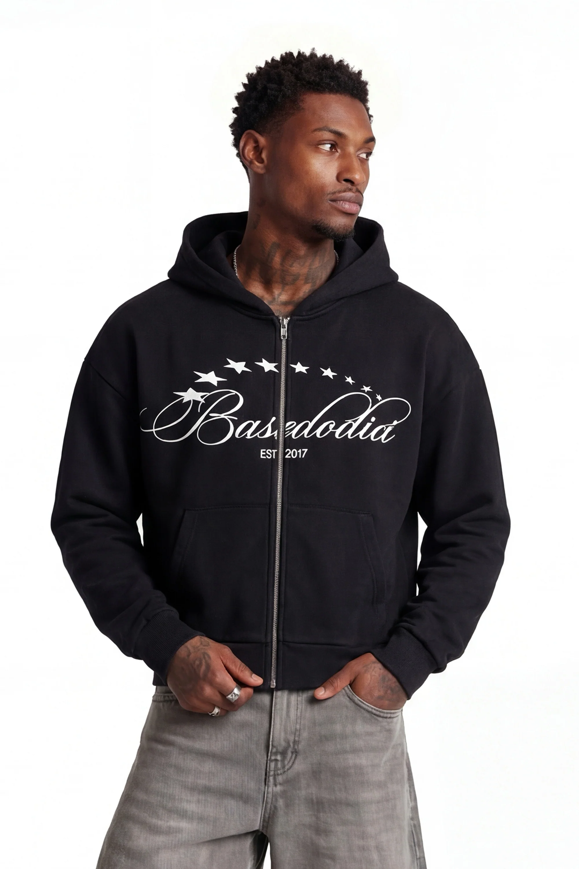 Full Zip "FOR DREAMERS" AfterParty Black - Image 3