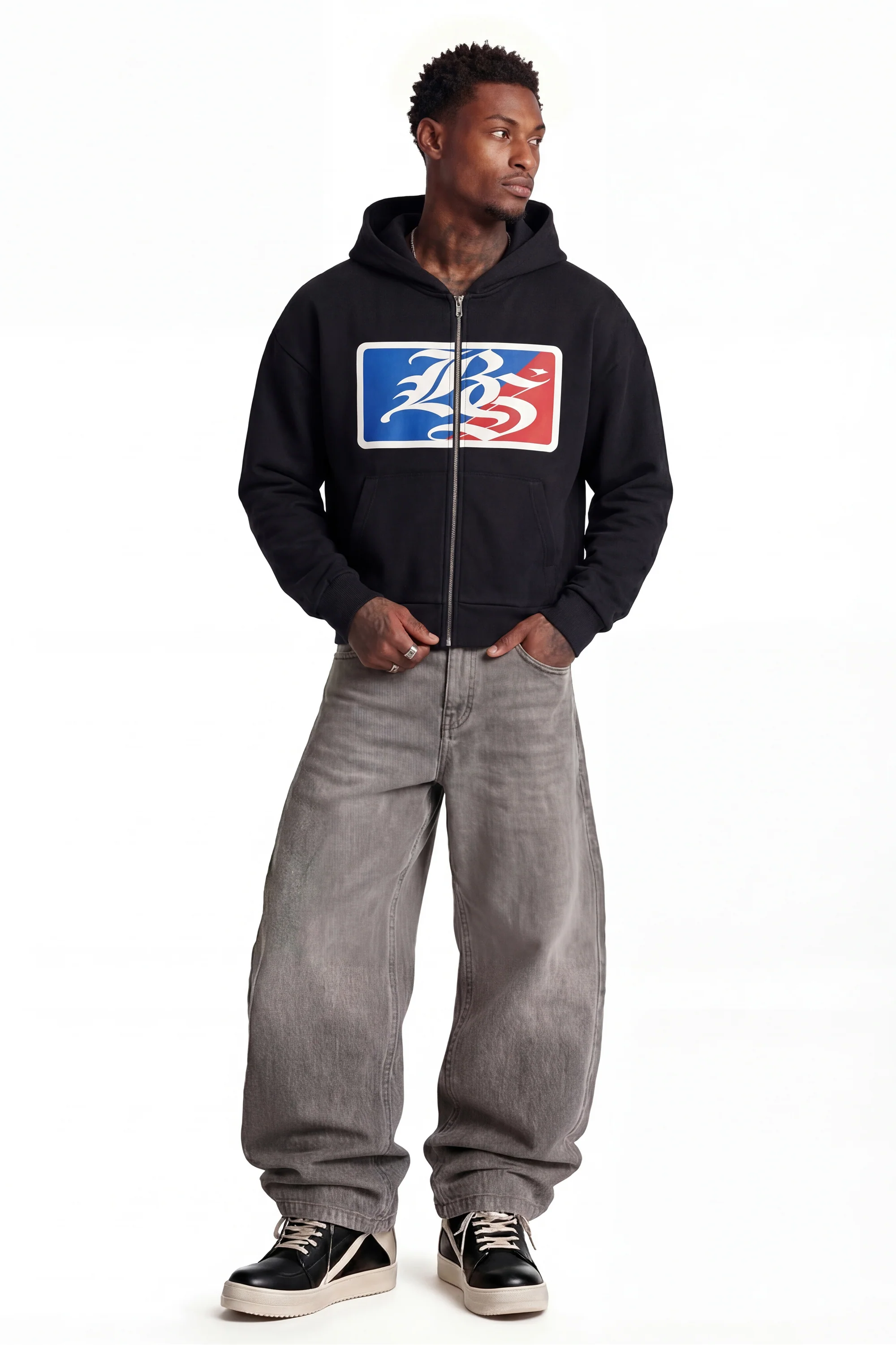 Full Zip "FOR DREAMERS" League Black - Image 5