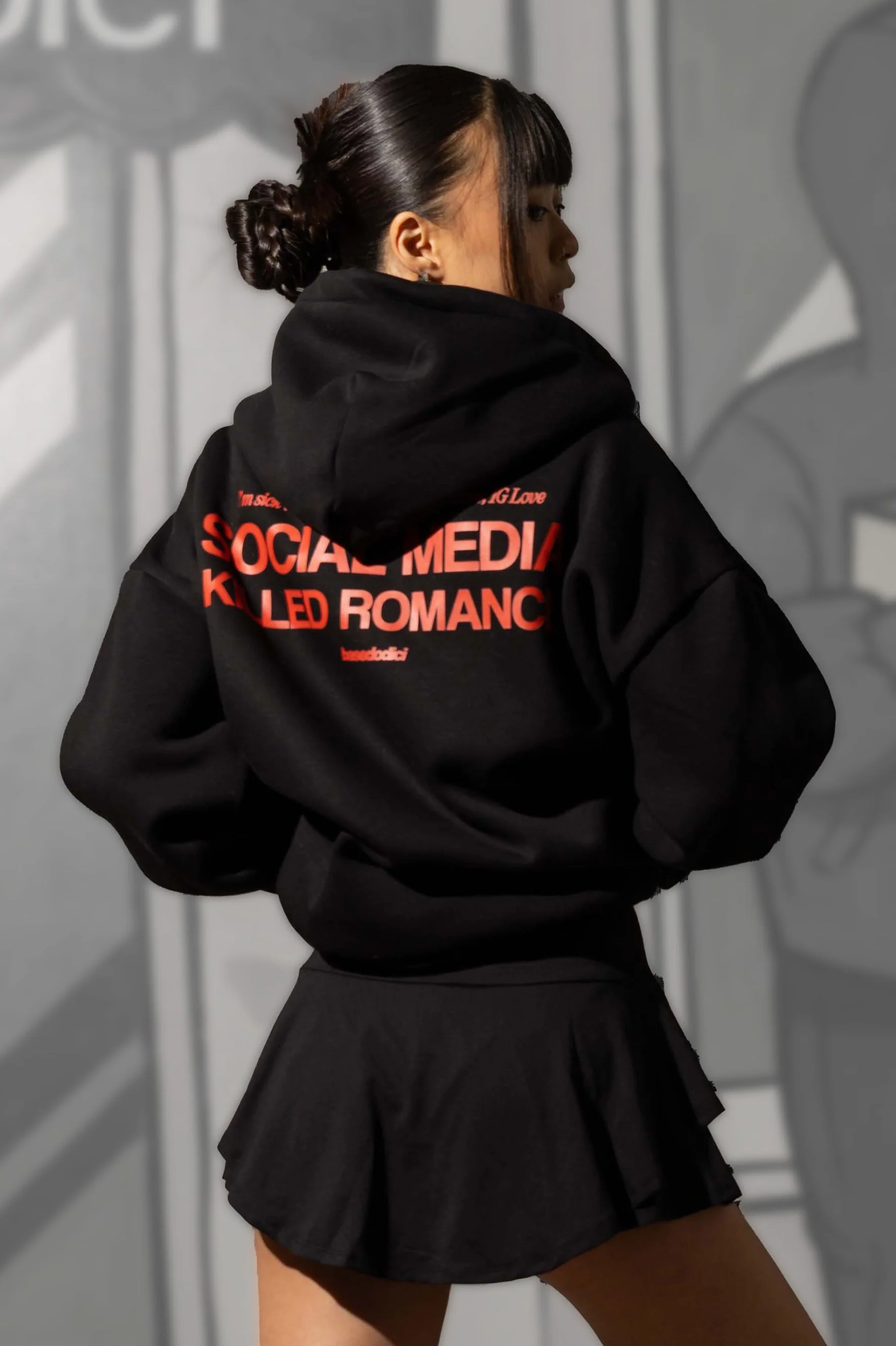 Full Zip "KILLED ROMANCE" Black/Red - Image 4