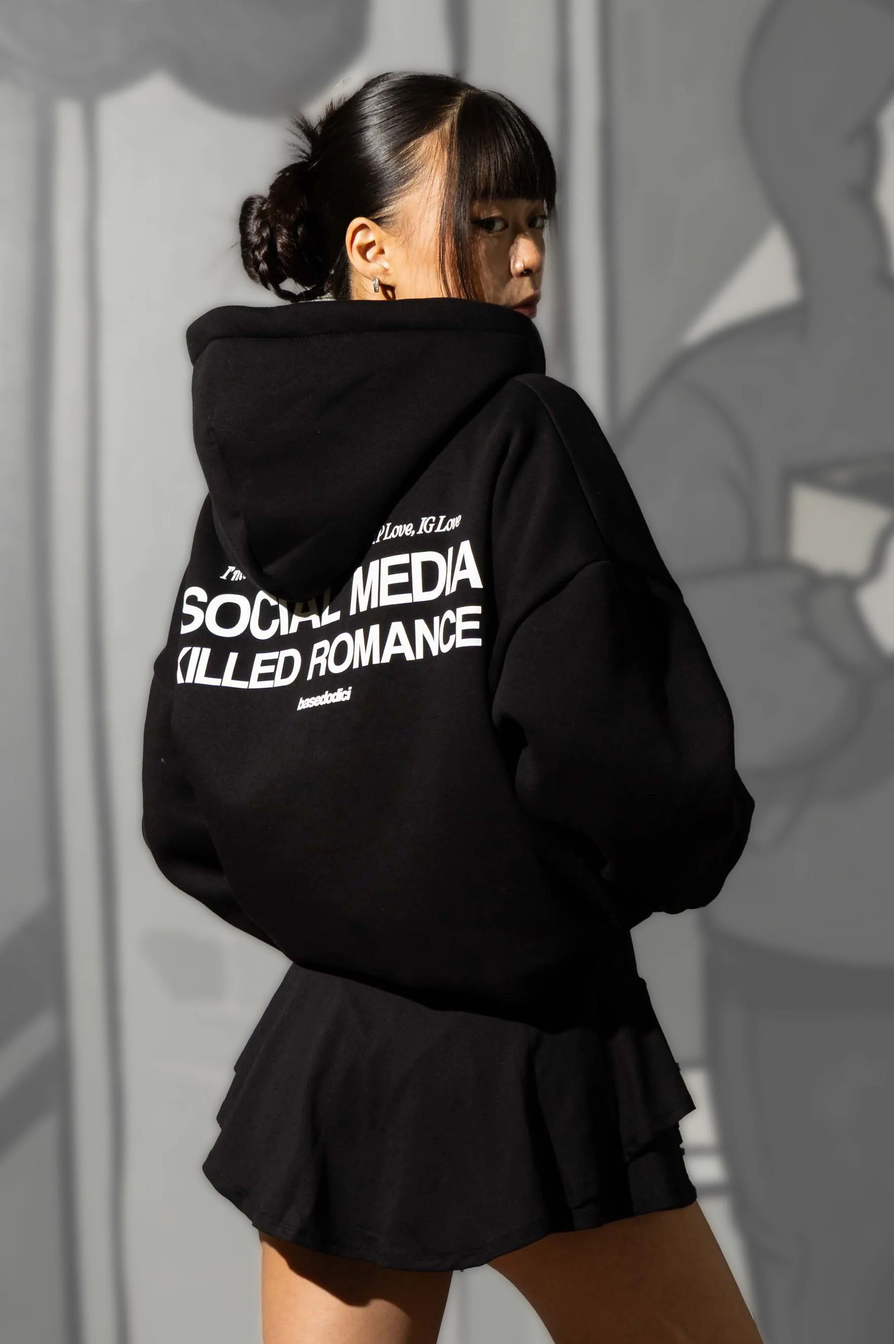 Full Zip "KILLED ROMANCE" Black/White - Image 6