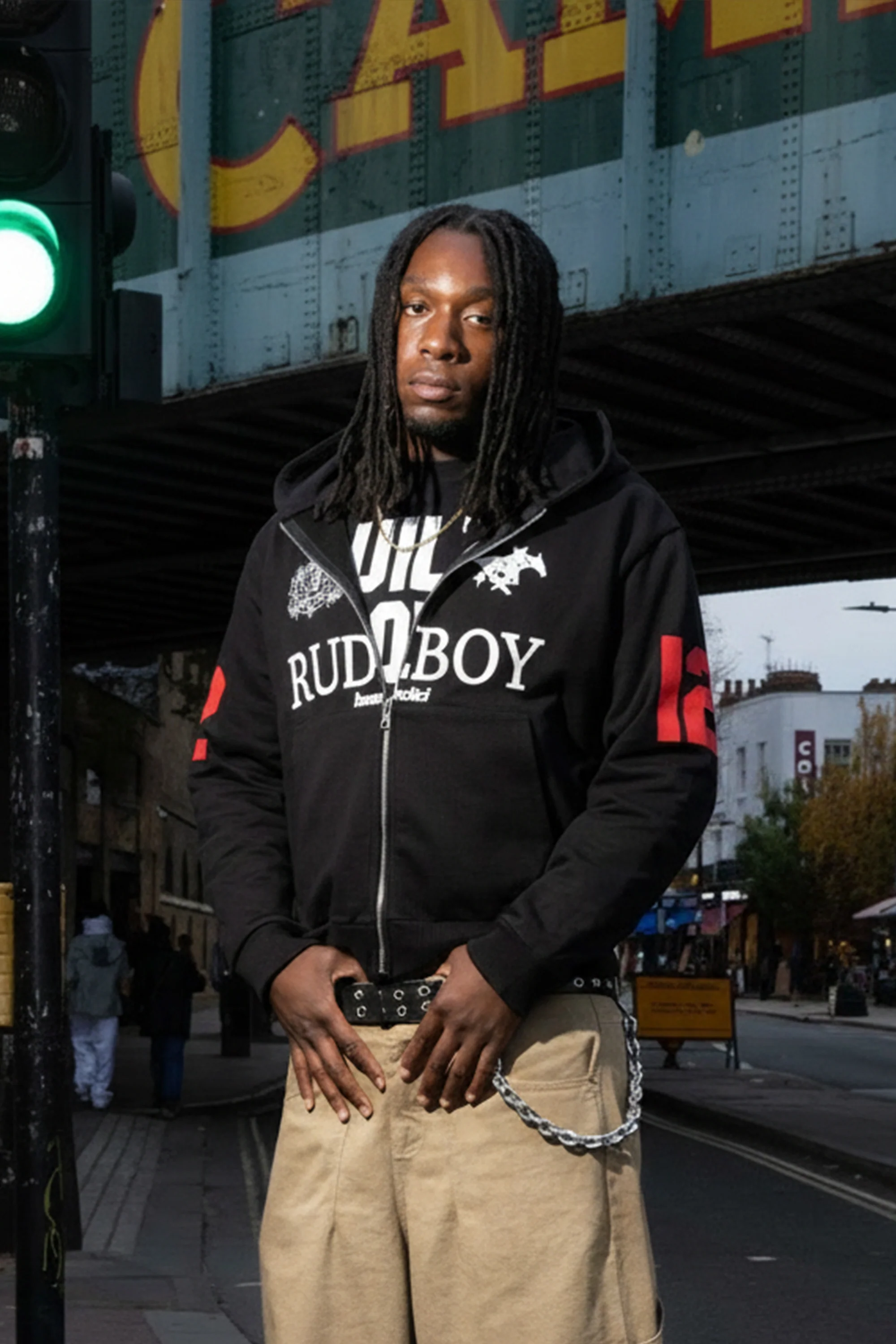 Full Zip "RUDEBOY LDN" 12 Black