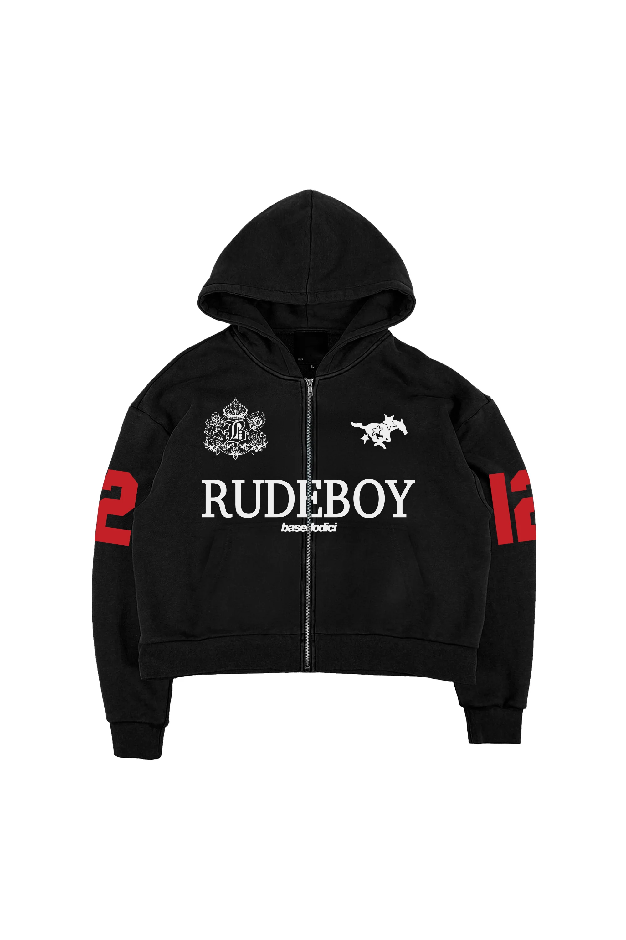 Full Zip "RUDEBOY LDN" 12 Black - Image 2