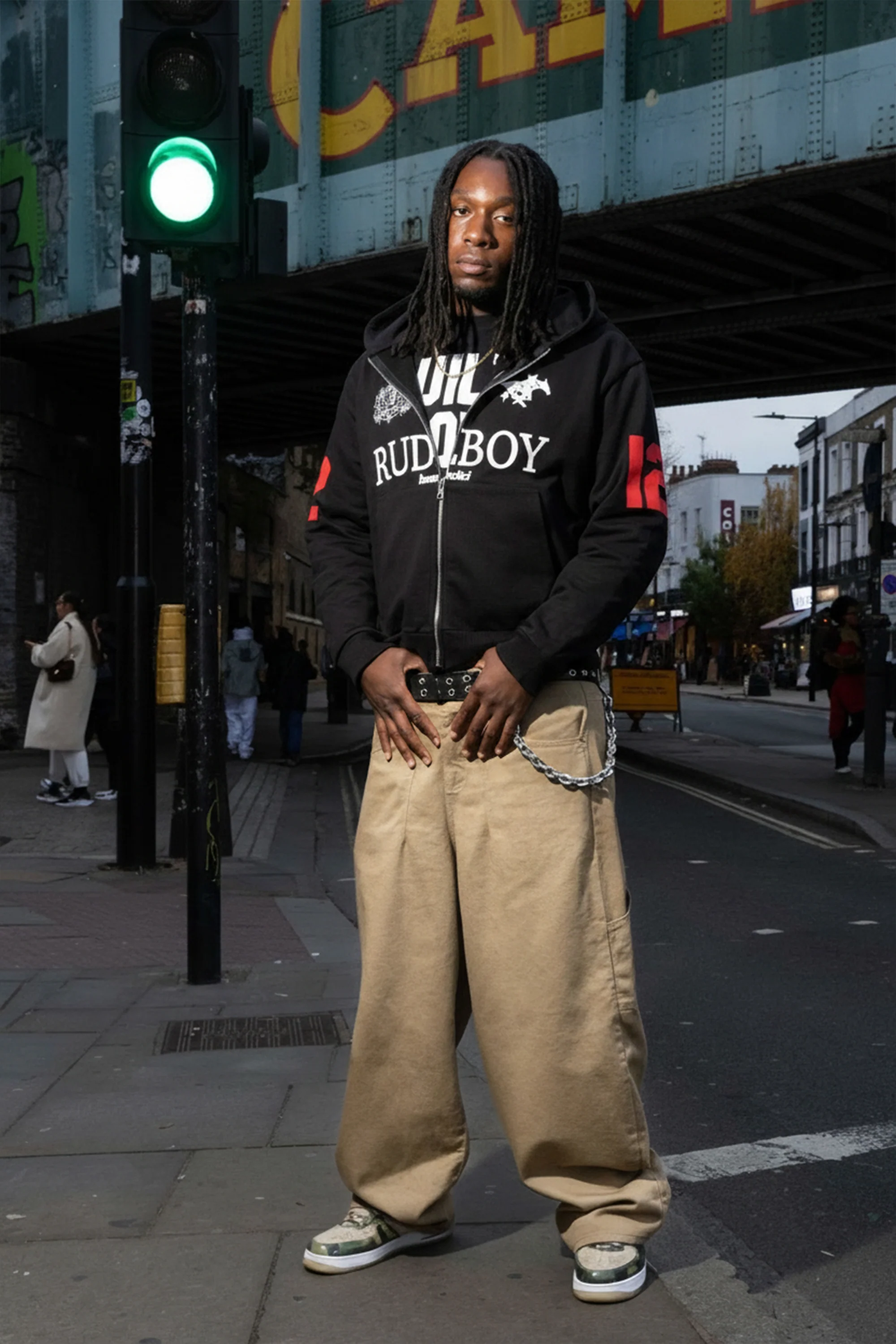 Full Zip "RUDEBOY LDN" 12 Black - Image 3