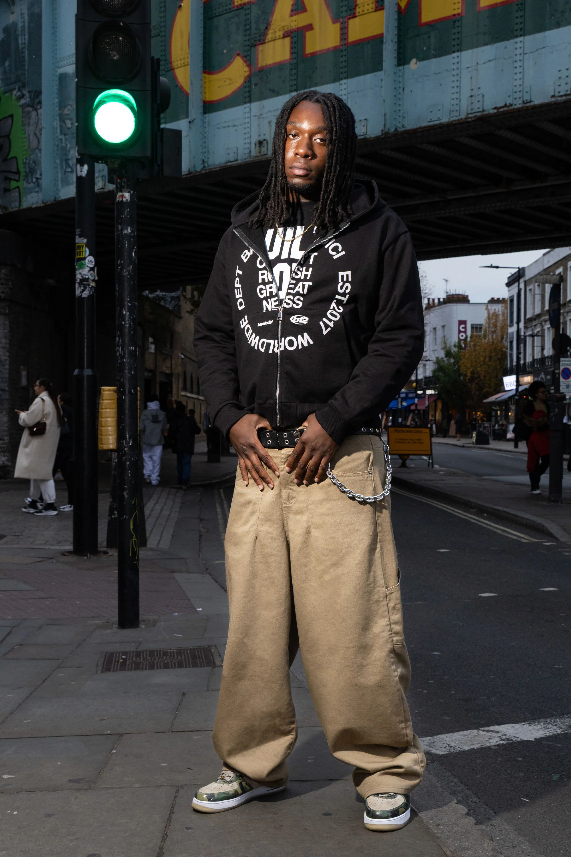 Full Zip "RUDEBOY LDN" CantRush Black - Image 3