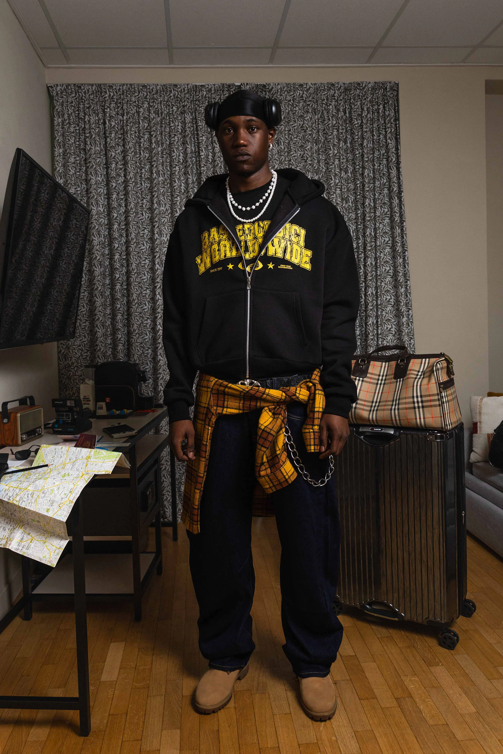 Full Zip "WORLD TOUR" B12 Worldwide Black - Image 5