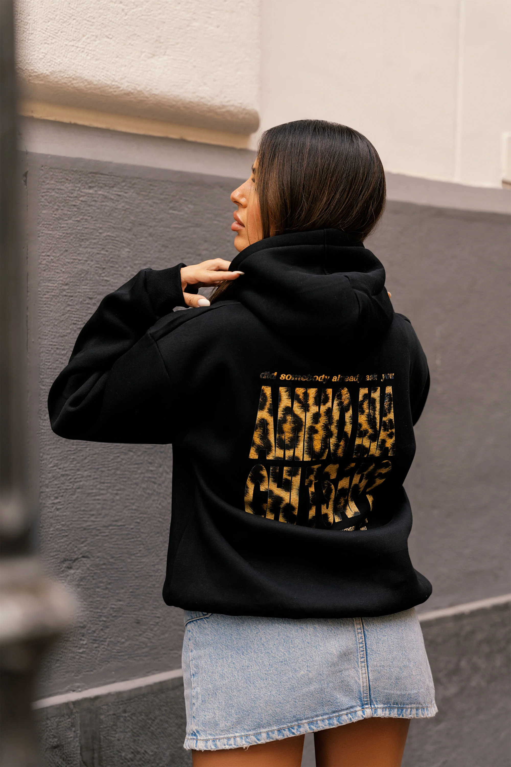 Hoodie "AMMO" CHI'T'SAP Black/Animalier Yellow
