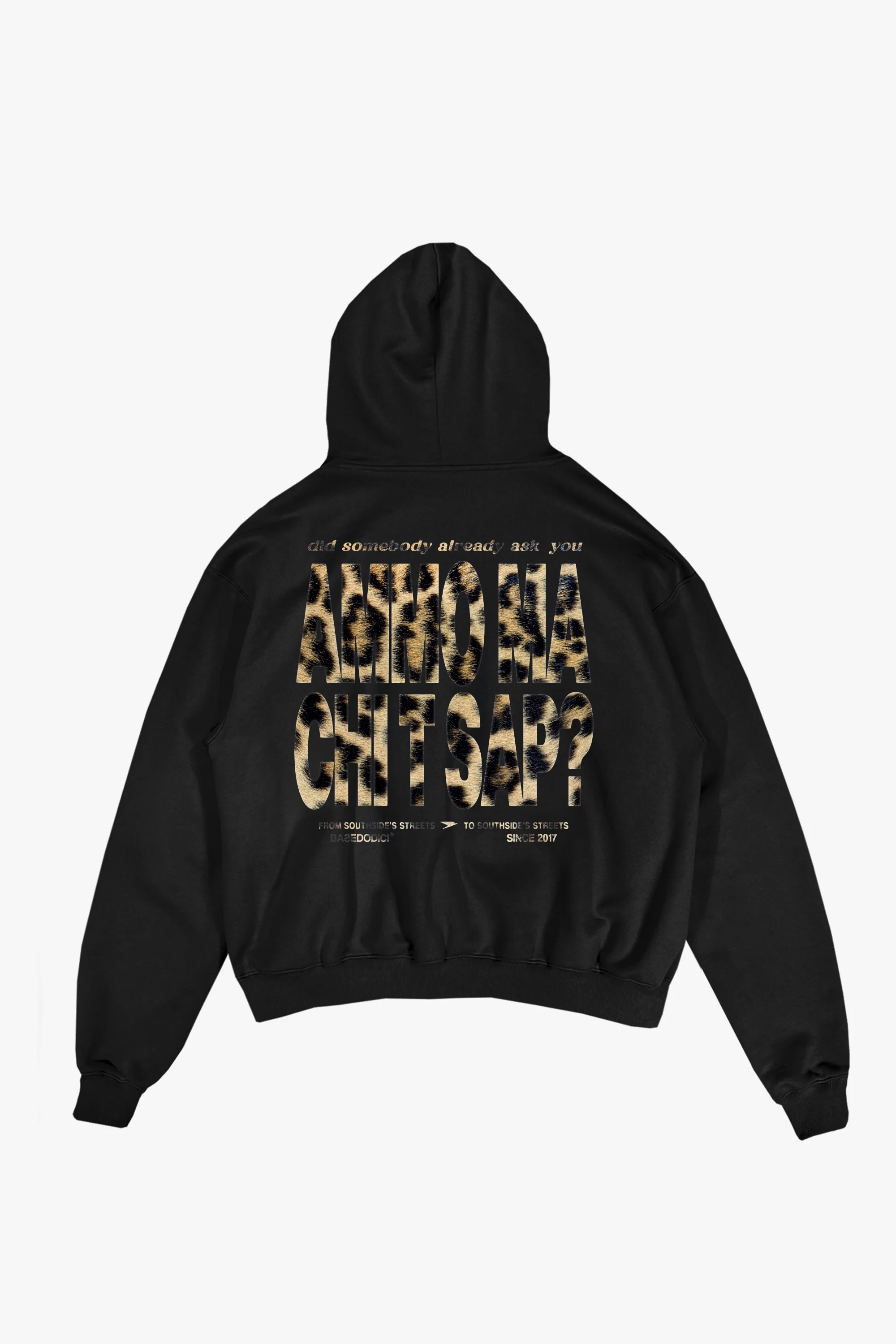 Hoodie "AMMO" CHI'T'SAP Black/Animalier Yellow - Image 2