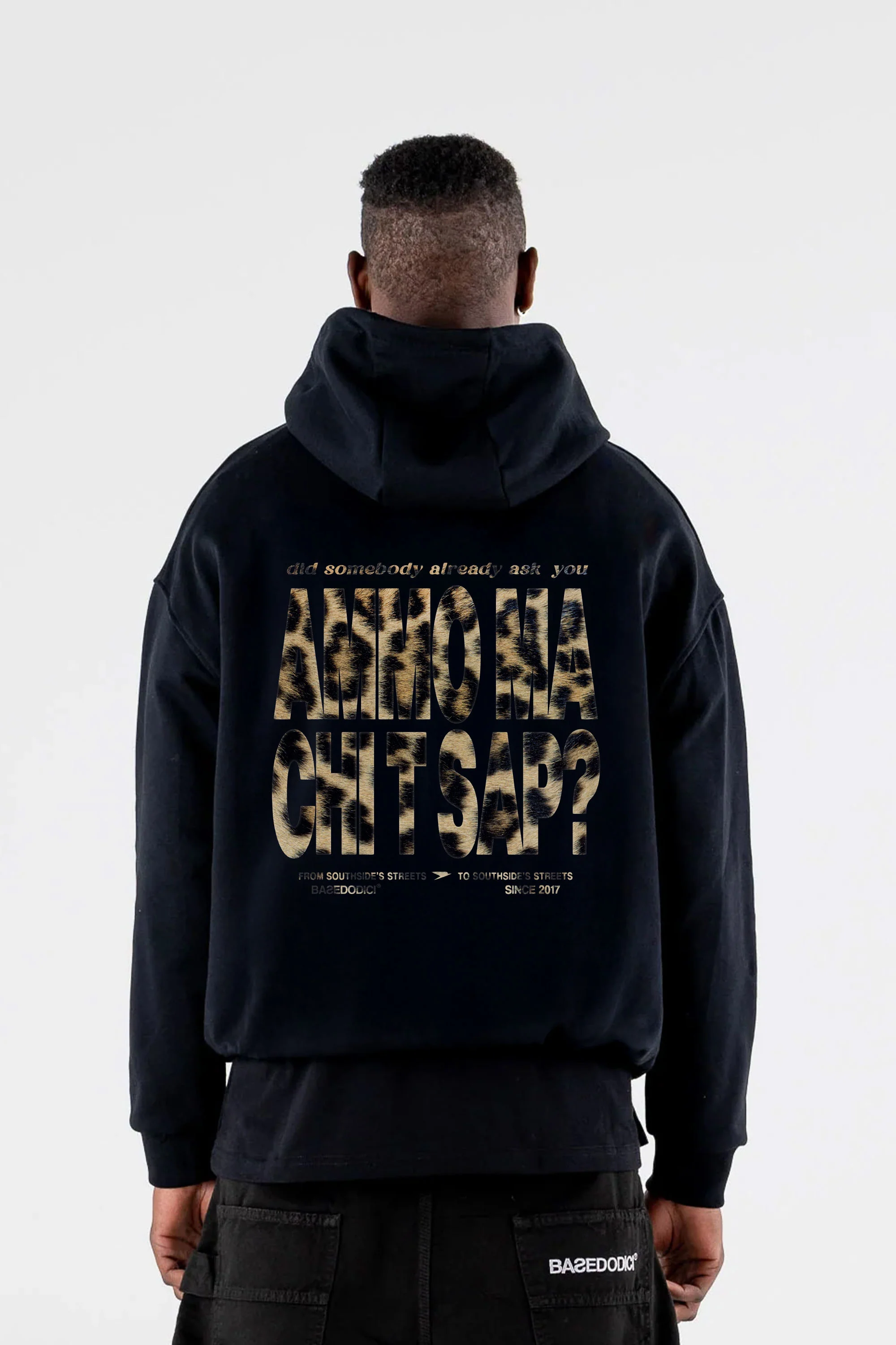 Hoodie "AMMO" CHI'T'SAP Black/Animalier Yellow - Image 5