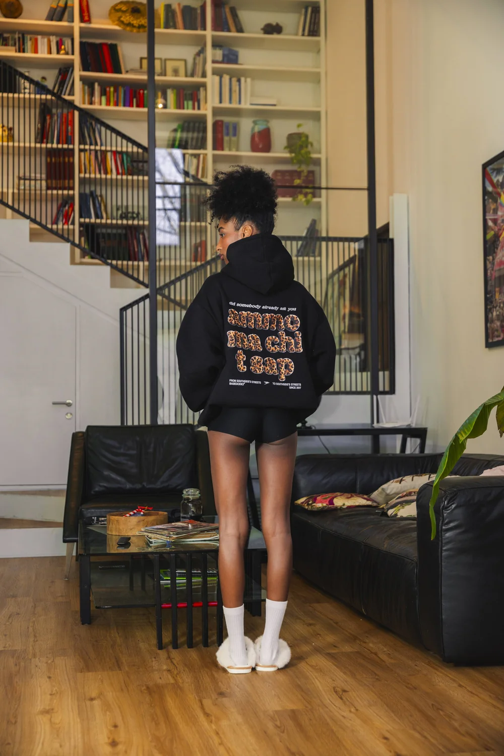 Hoodie "AMMO" CHI'T'SAP Black/AnimalierLeopard - Image 5
