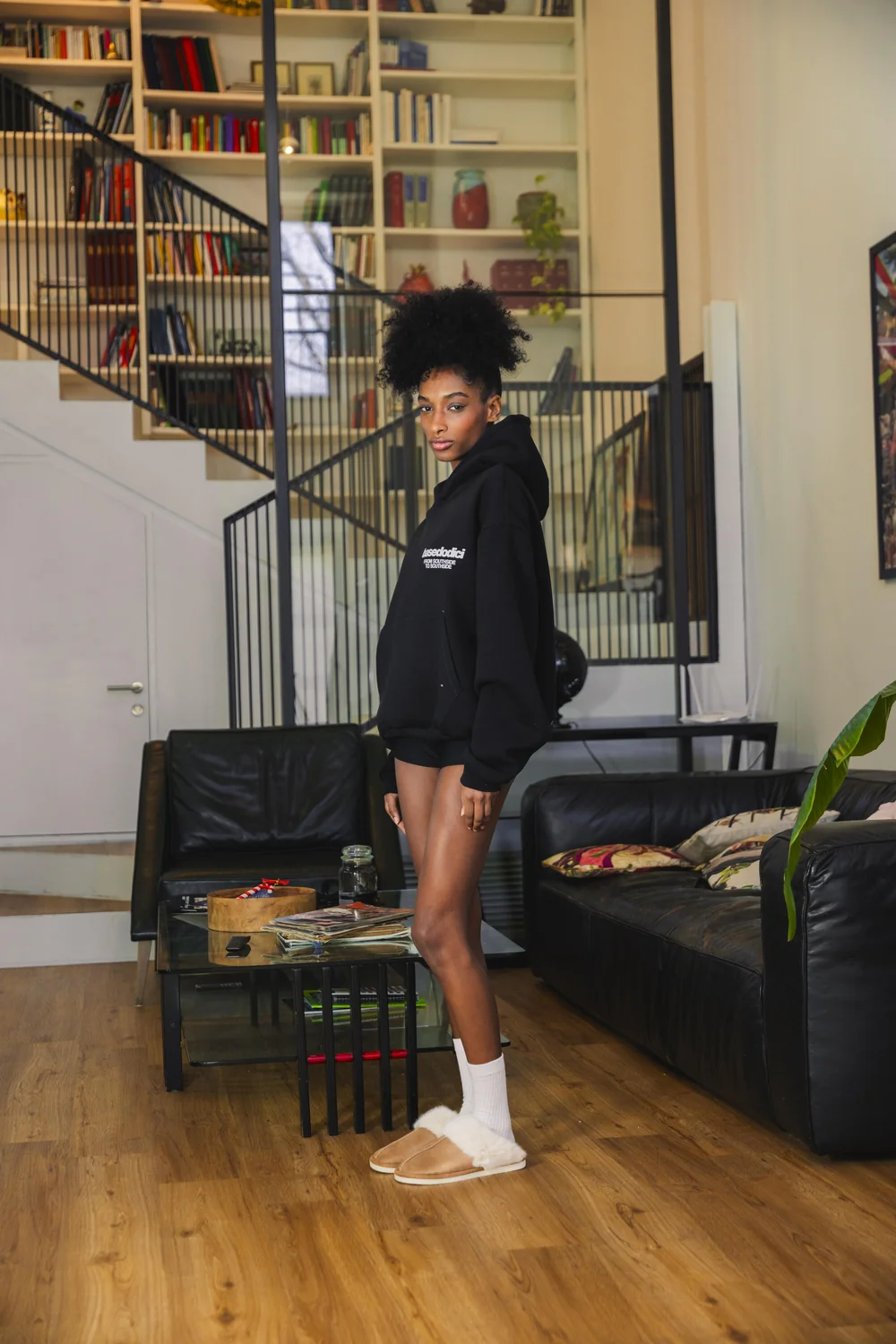 Hoodie "AMMO" CHI'T'SAP Black/AnimalierLeopard - Image 8