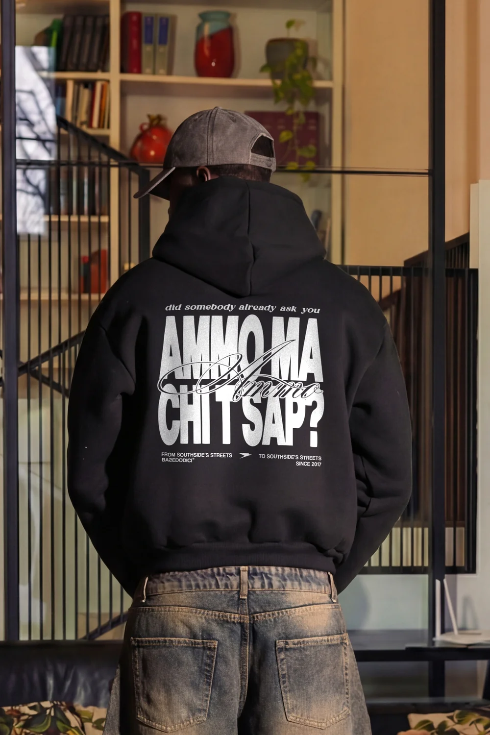 Hoodie "AMMO" CHI'T'SAP Black/BasicScript - Image 4