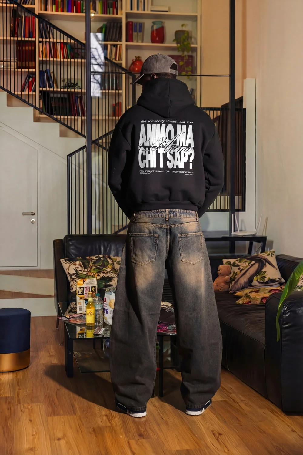 Hoodie "AMMO" CHI'T'SAP Black/BasicScript - Image 7