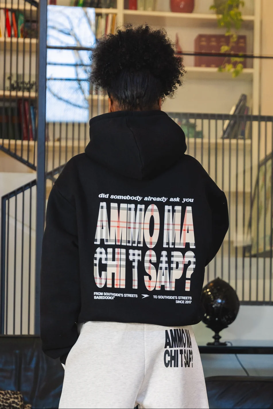 Hoodie "AMMO" CHI'T'SAP Black/Burby - Image 3
