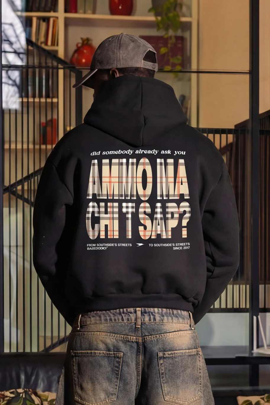 Hoodie "AMMO" CHI'T'SAP Black/Burby - Image 5