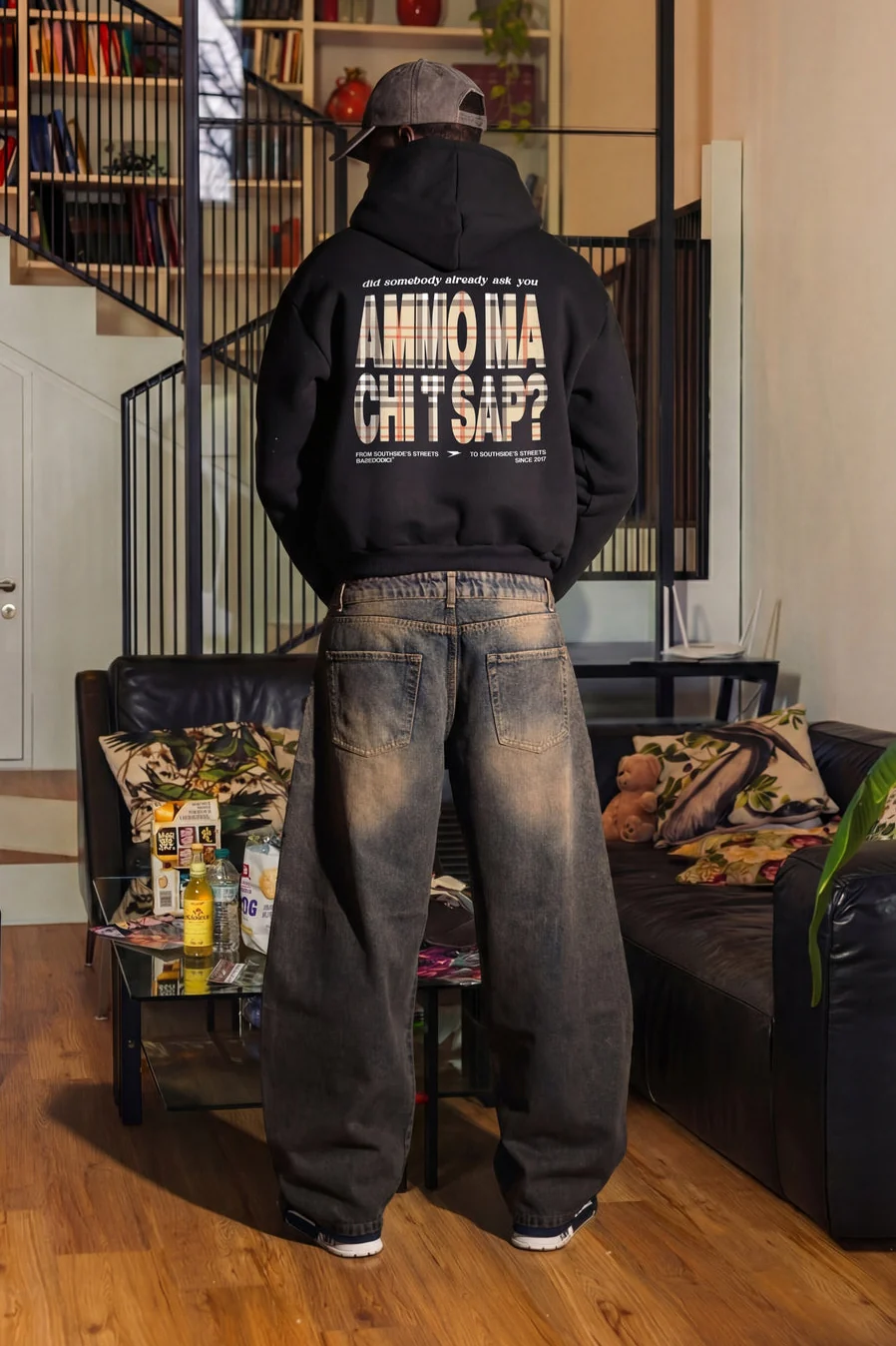 Hoodie "AMMO" CHI'T'SAP Black/Burby - Image 8
