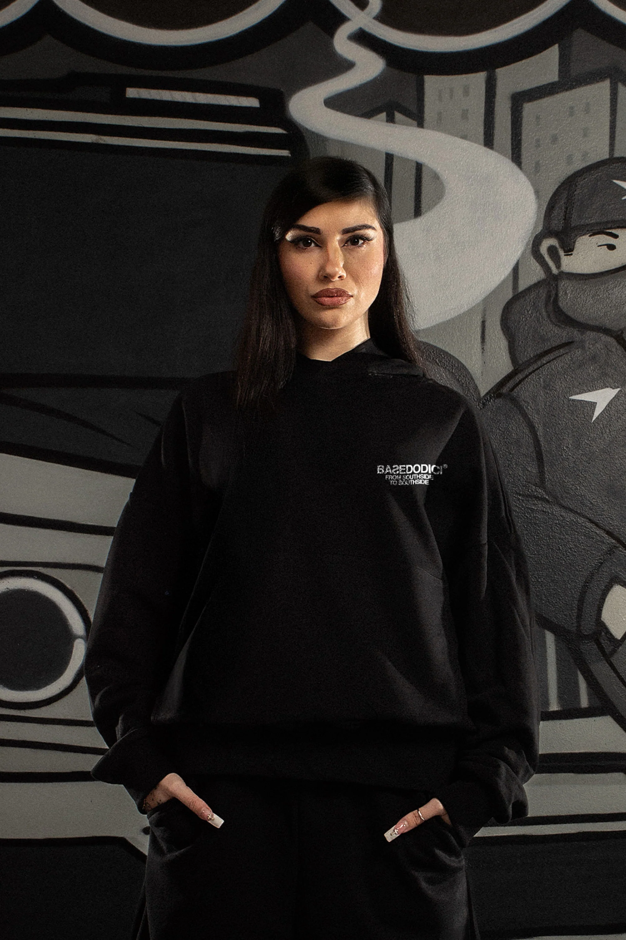 Hoodie "AMMO" CHI'T'SAP Black/Chrome - Image 7