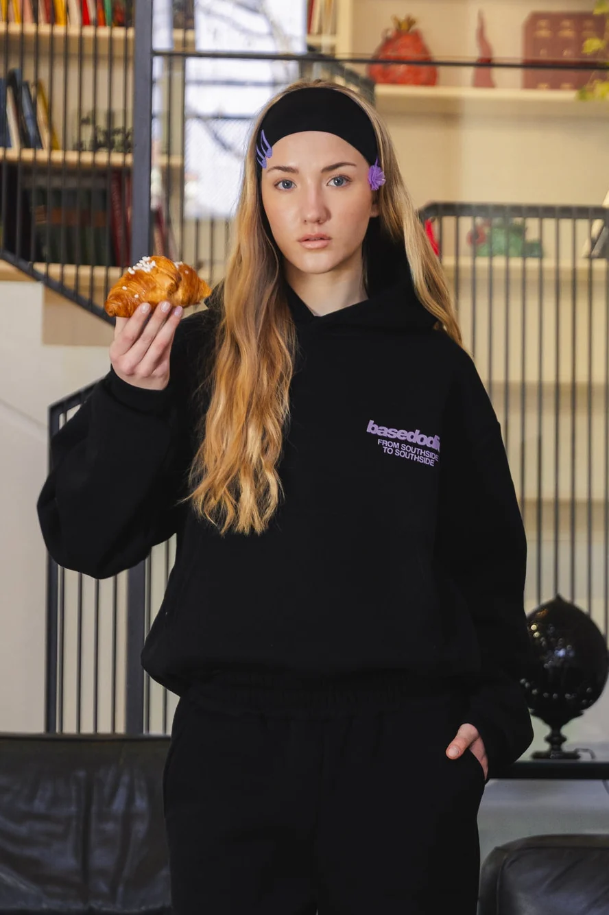 Hoodie "AMMO" CHI'T'SAP Black/FurryPink - Image 3