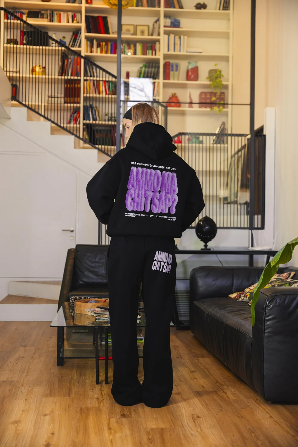 Hoodie "AMMO" CHI'T'SAP Black/FurryPink - Image 6