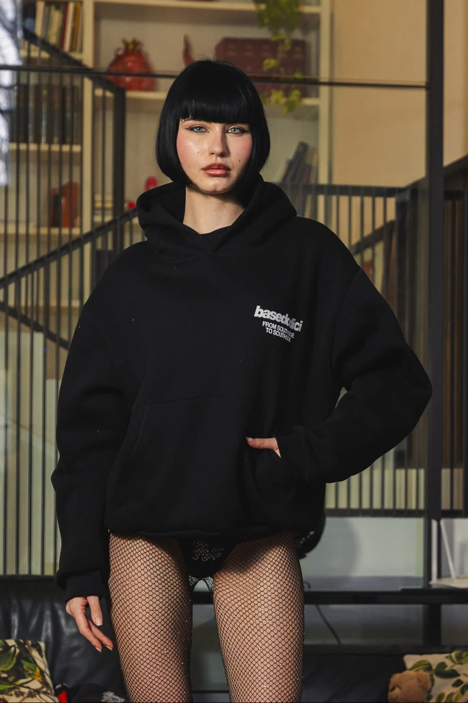 Hoodie "AMMO" CHI'T'SAP Black/GlitterItalic - Image 4