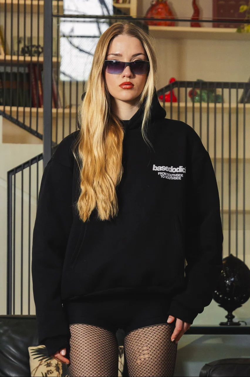 Hoodie "AMMO" CHI'T'SAP Black/GlitterPinkItalic - Image 4