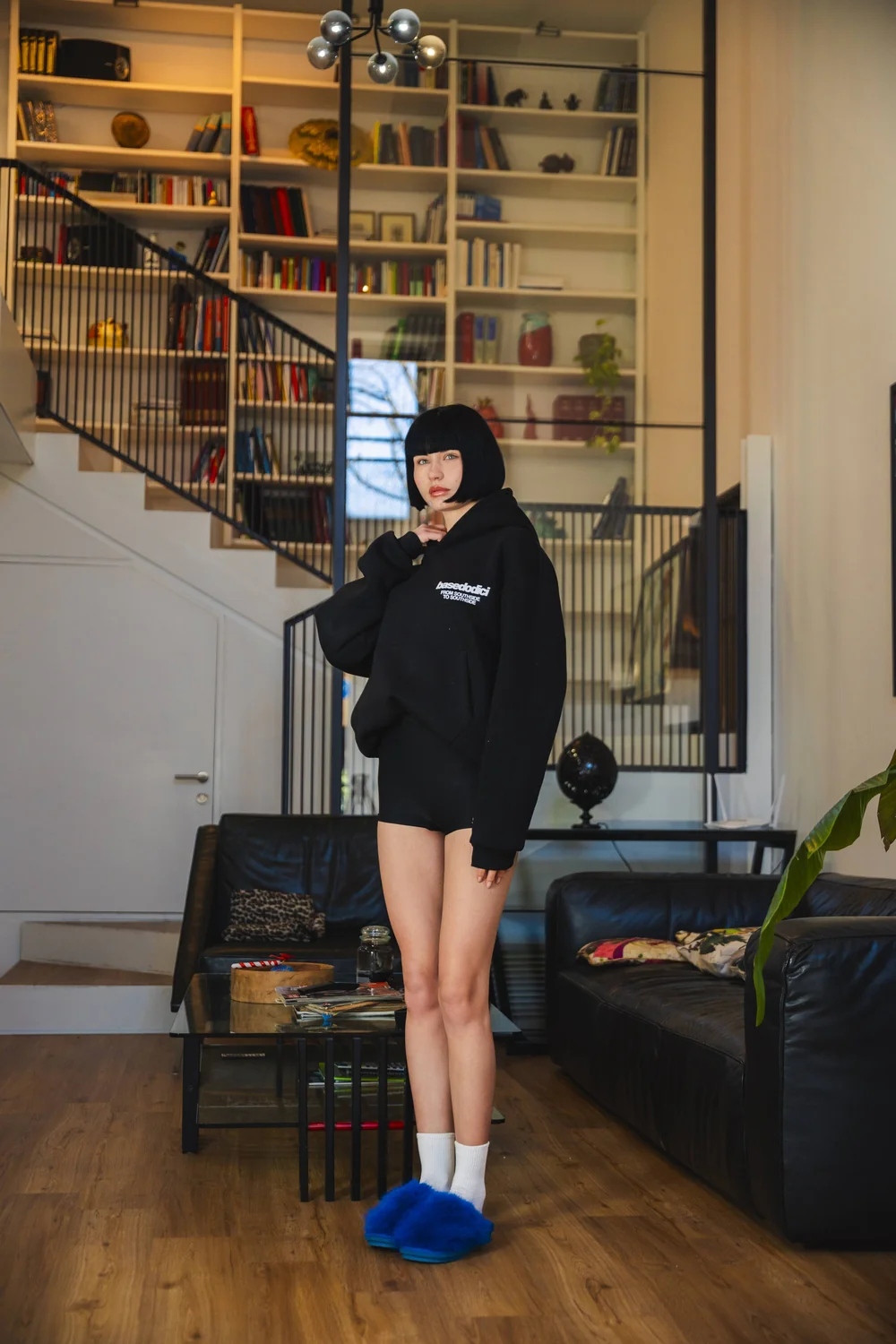 Hoodie "AMMO" CHI'T'SAP Black/PaintBlue - Image 10