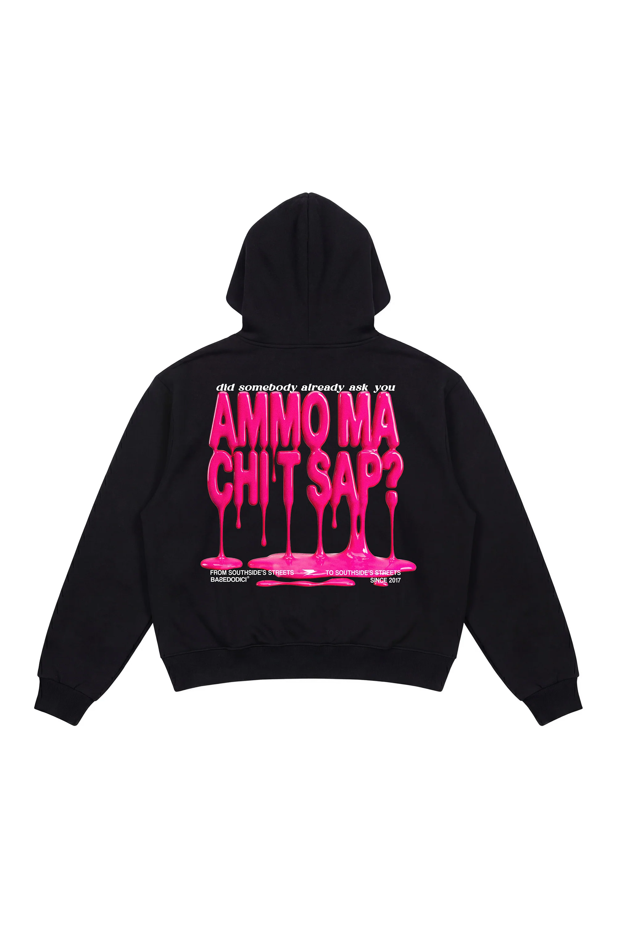 Hoodie "AMMO" CHI'T'SAP Black/PaintPink - Image 2