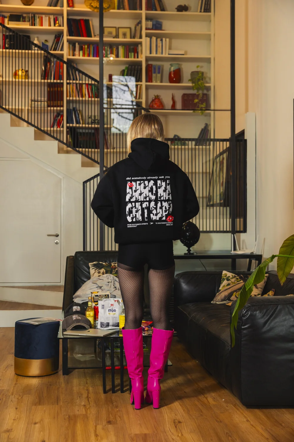 Hoodie "AMMO" CHI'T'SAP Black/PLBY - Image 5