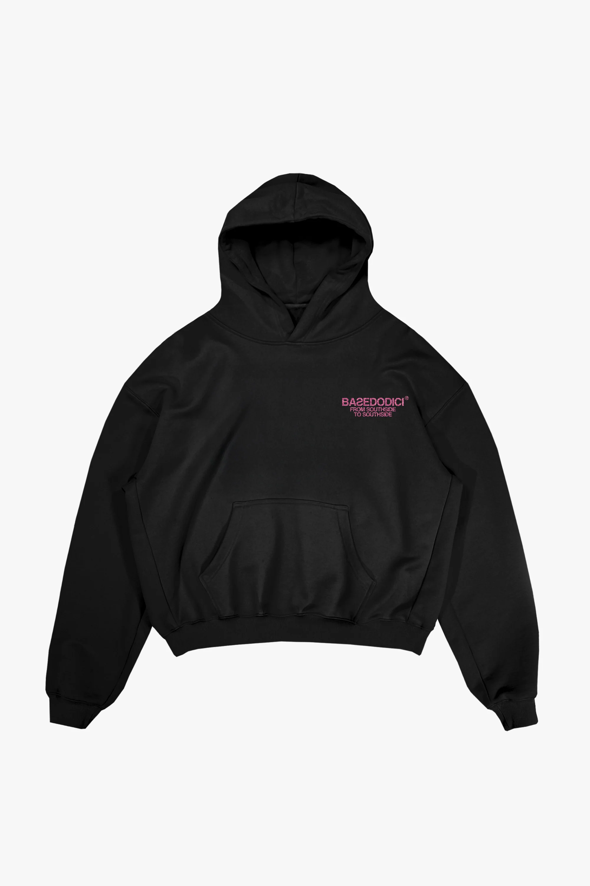 Hoodie "AMMO" CHI'T'SAP Black/Glitter Bubble Pink - Image 7