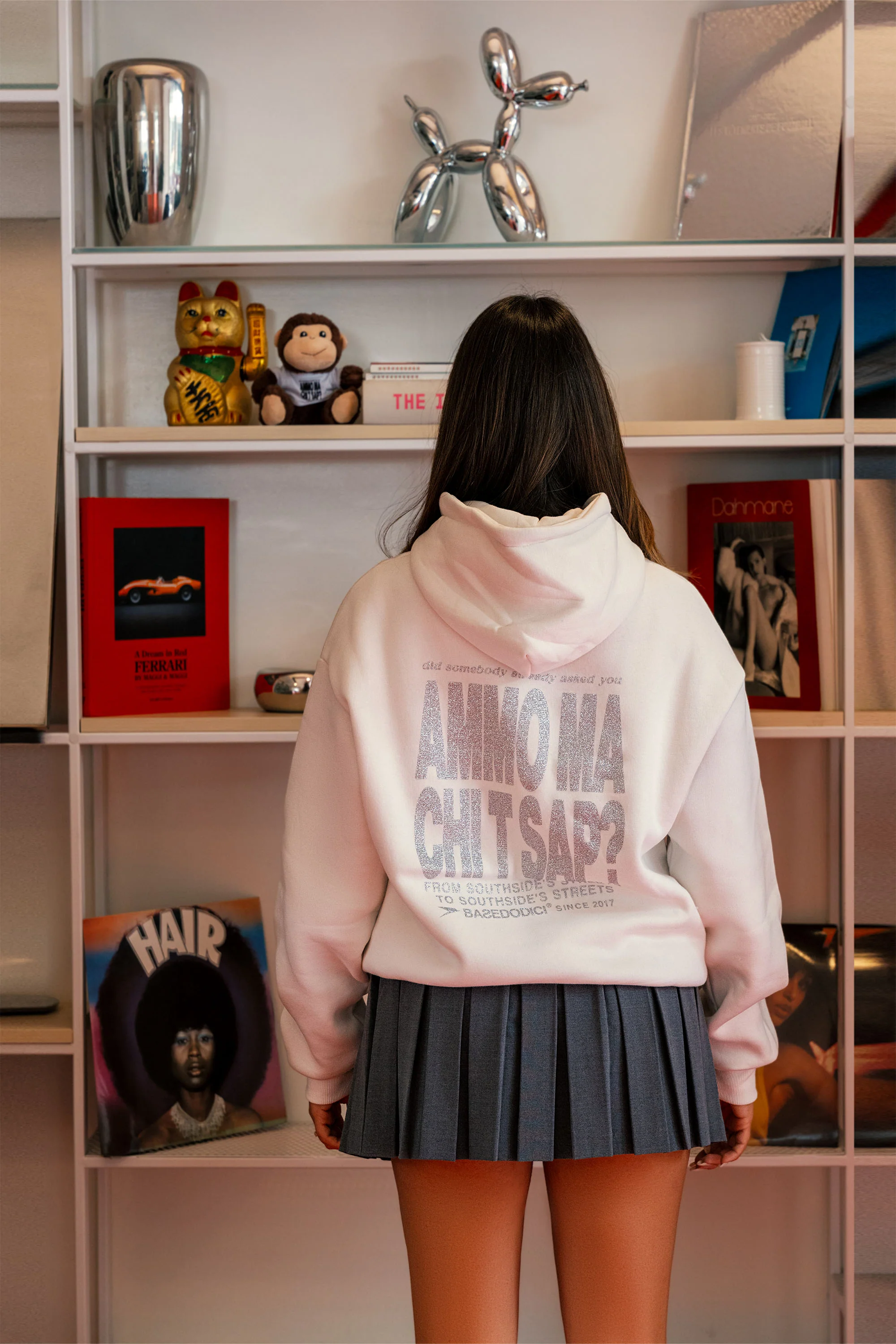Hoodie "AMMO" CHI'T'SAP White/Glitter - Image 4