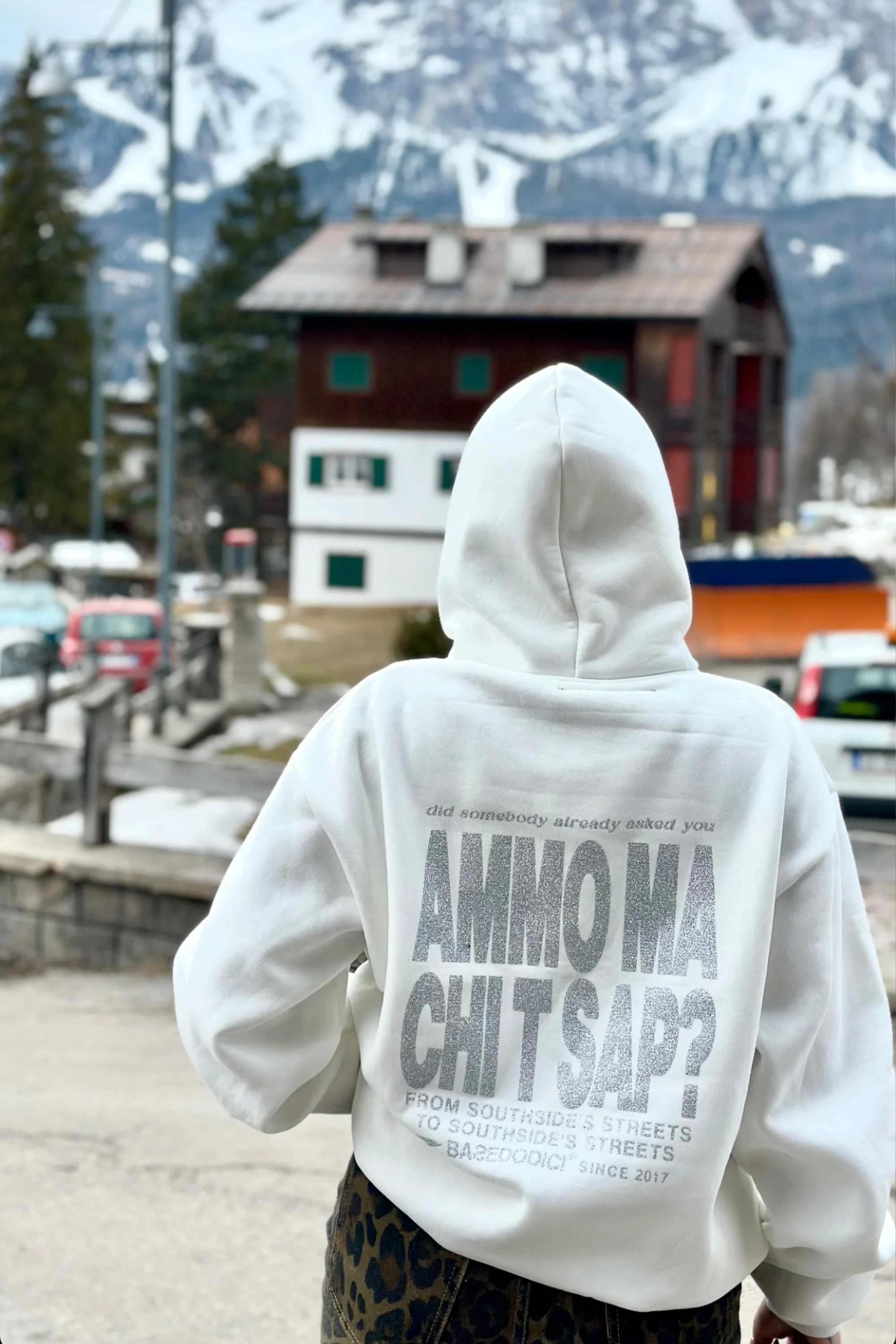Hoodie "AMMO" CHI'T'SAP White/Glitter - Image 5