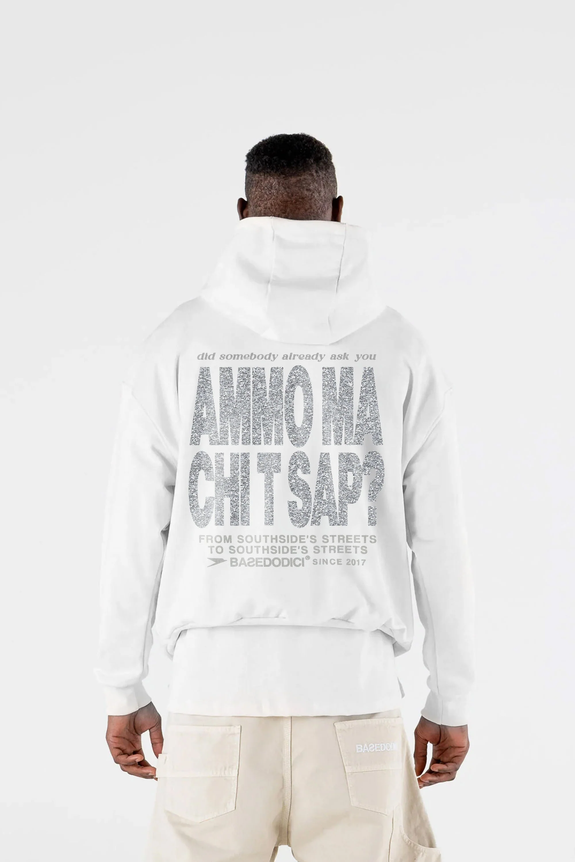 Hoodie "AMMO" CHI'T'SAP White/Glitter - Image 6